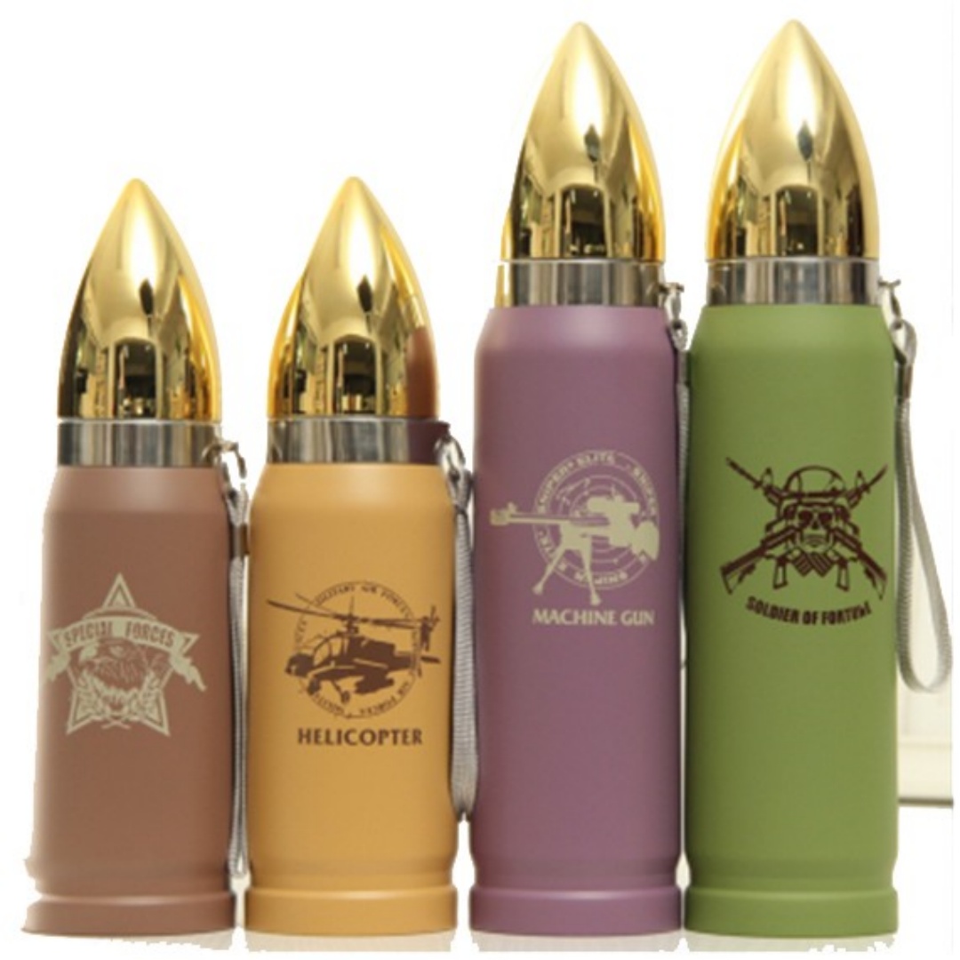12oz &17oz Double Wall Stainless Steel Vacuum Bullet Water Bottle & Cup & Tumbler 3