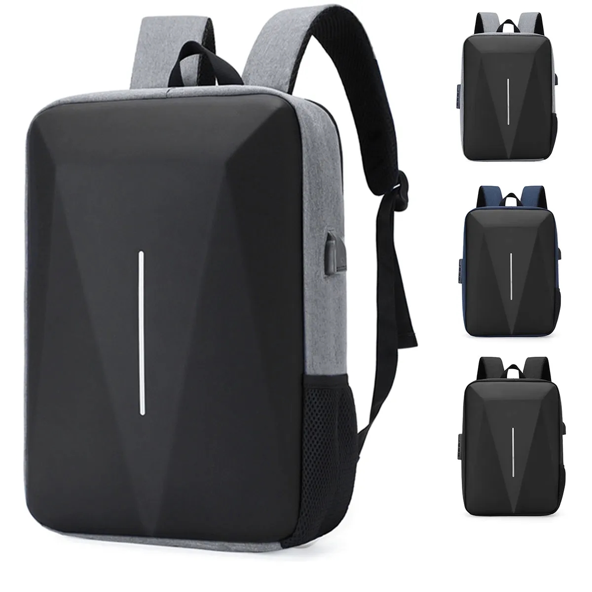 USB Hard Waterproof Shell Travel Computer Backpack 2