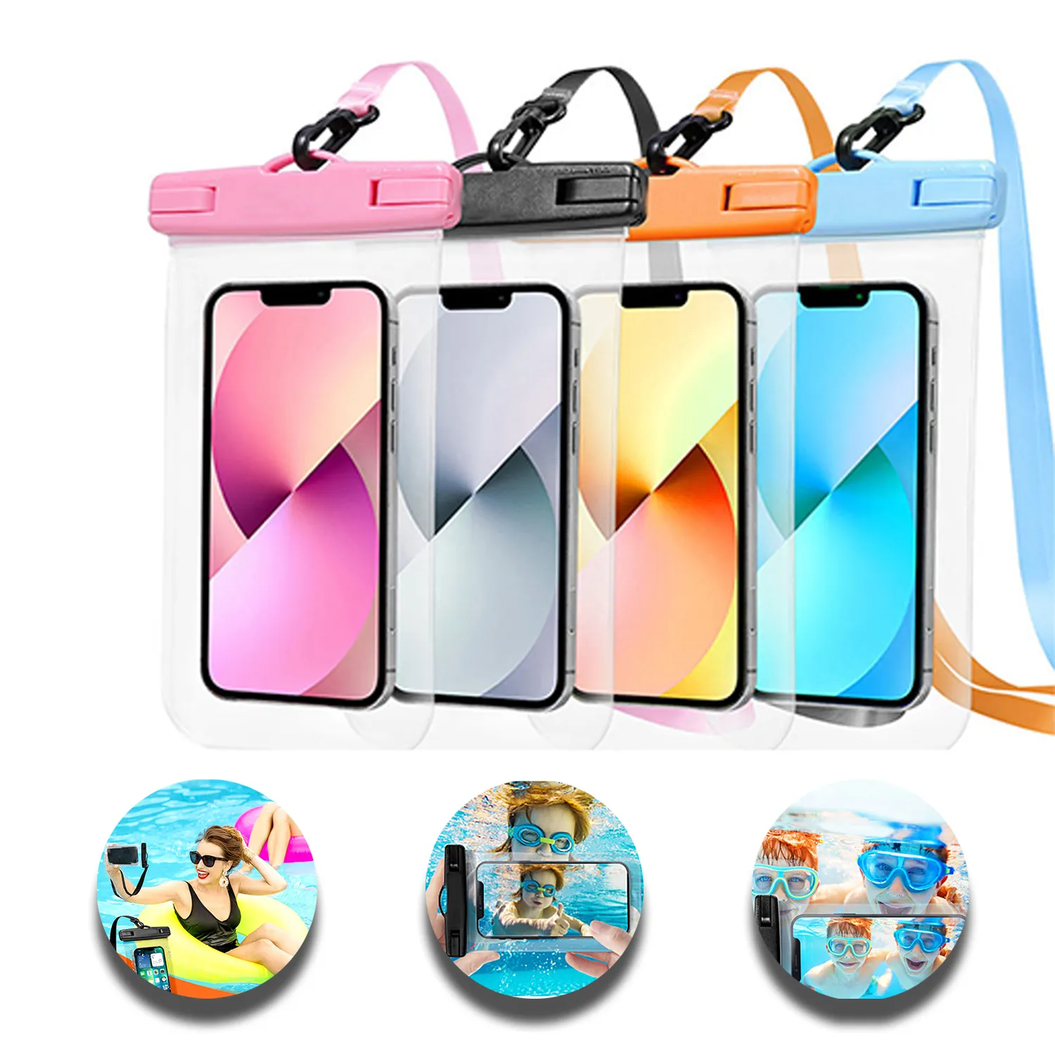HD transparent 7-inch universal phone waterproof bag 5