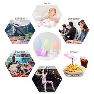 80ml Silicone Round Tube Travel Bottle With Flip Up Lid 4