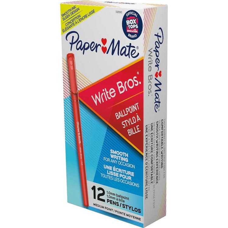 Ballpoint Pens - Red 1.0 mm 12 Box 1