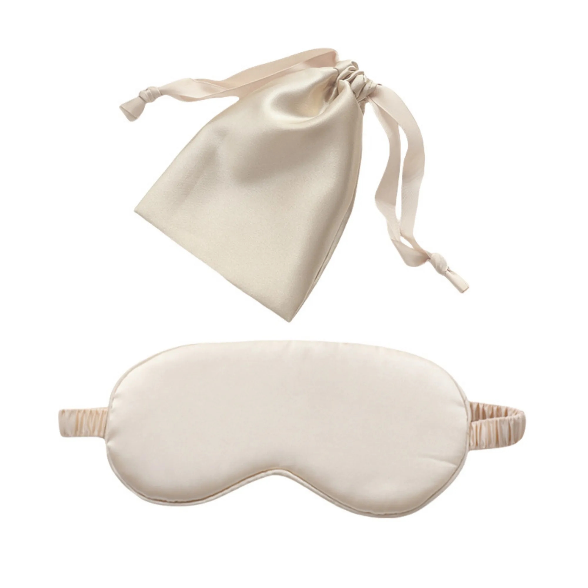 2 Piece Simulated Silk Eye Mask & Storage Bag Set 12