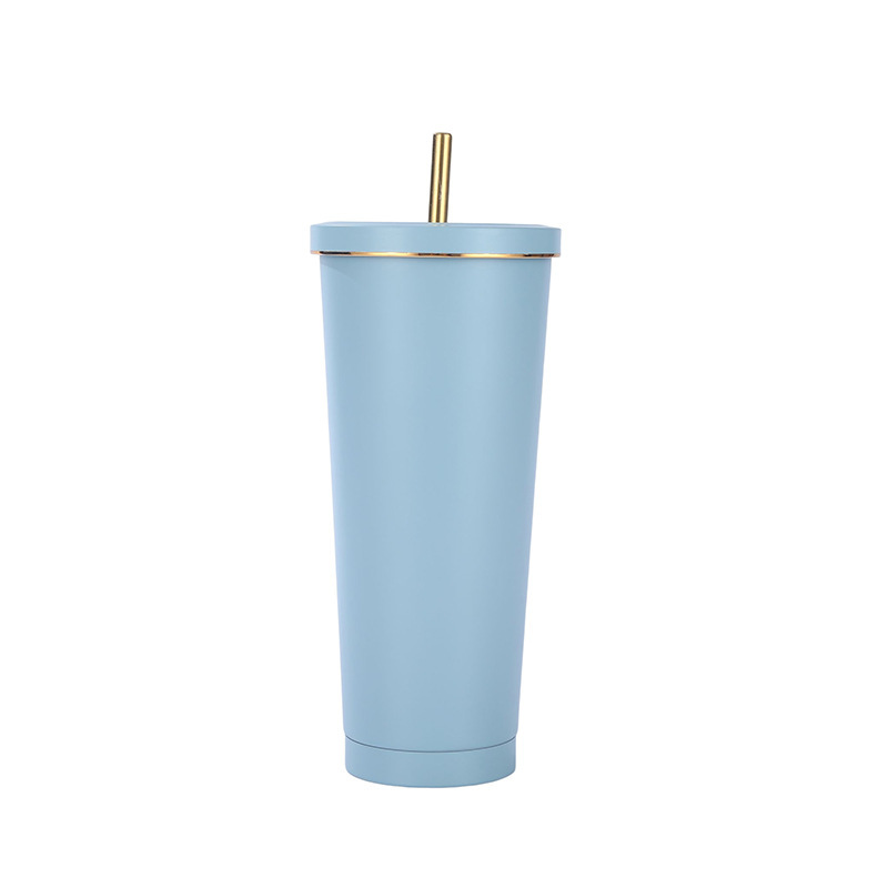 24 oz Vacuum Insulated Travel Mug with Straw 2