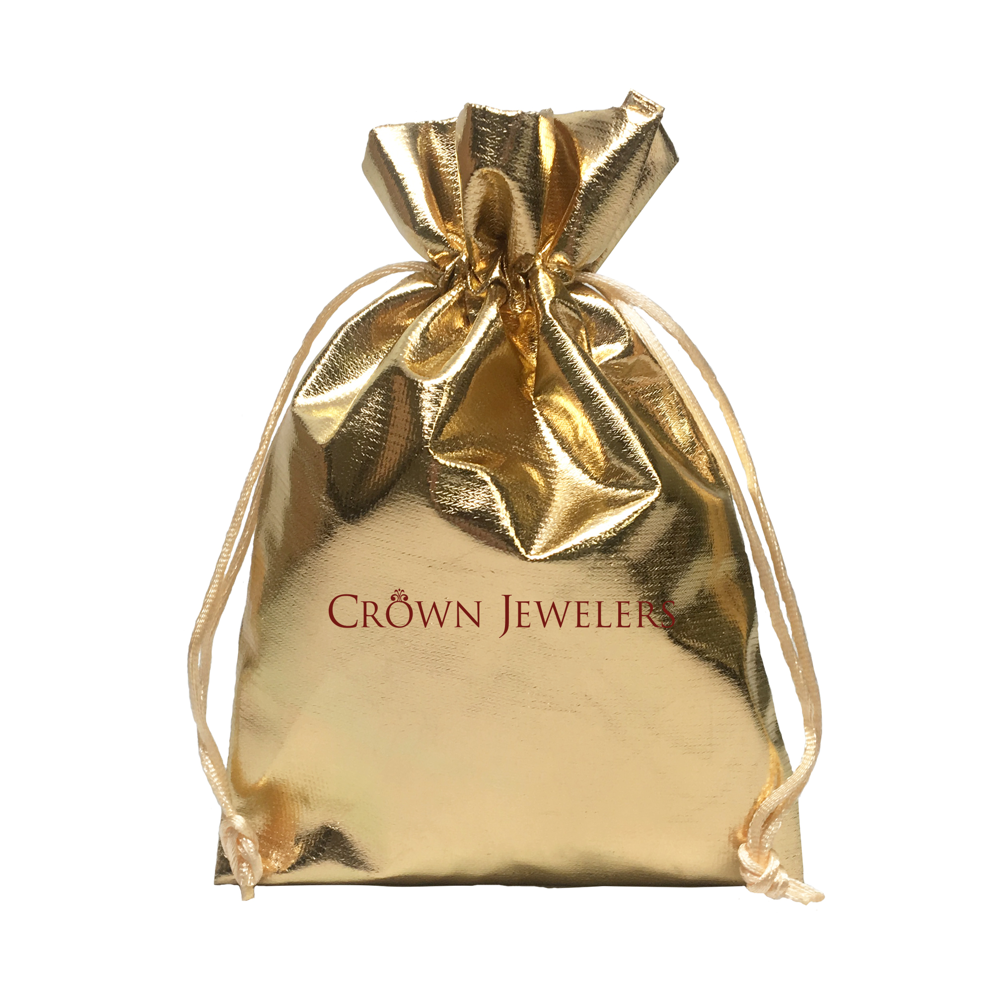Large Metallic Lamé Drawstring Pouch 2