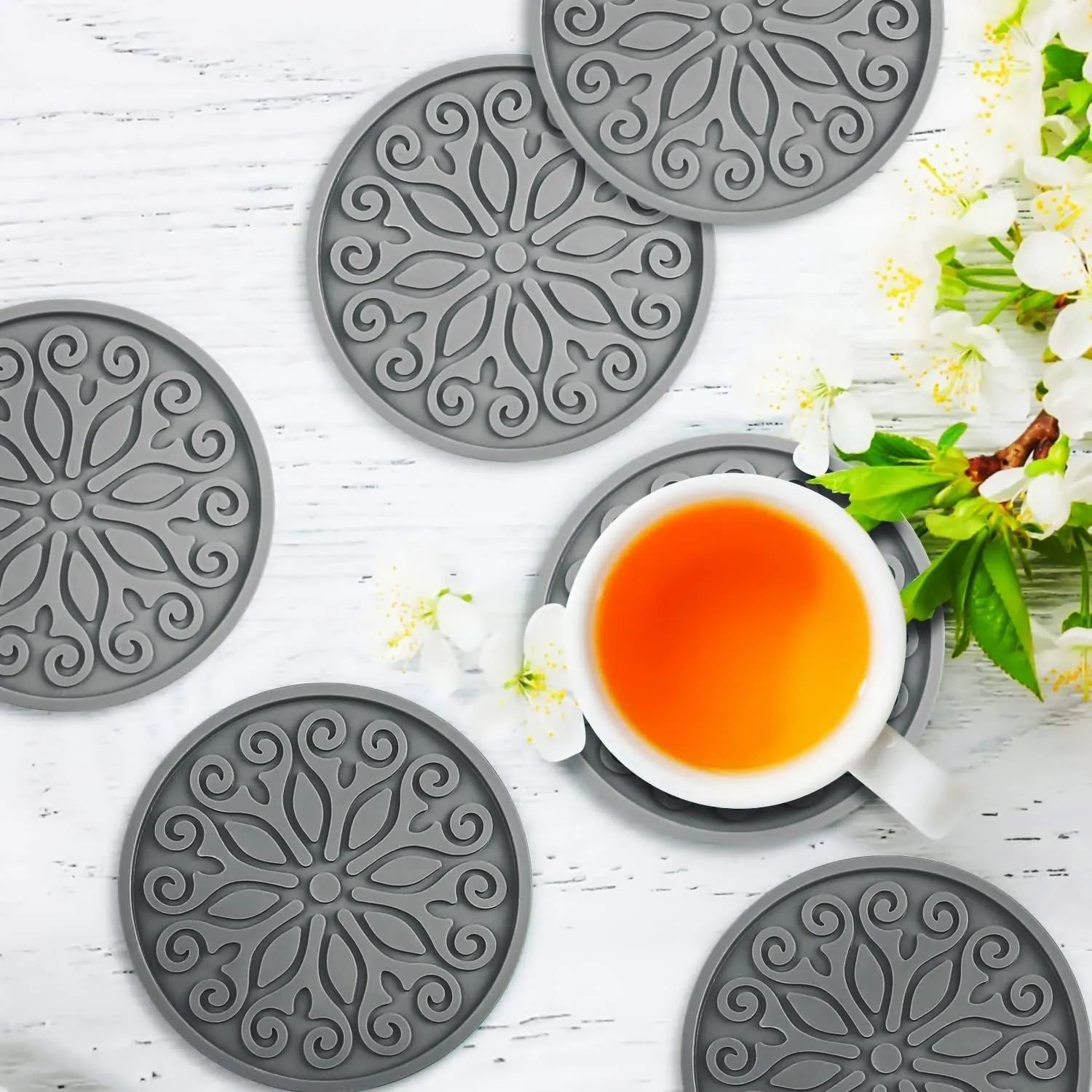 Eco-friendly PVC coaster Printed With Your Logo 2