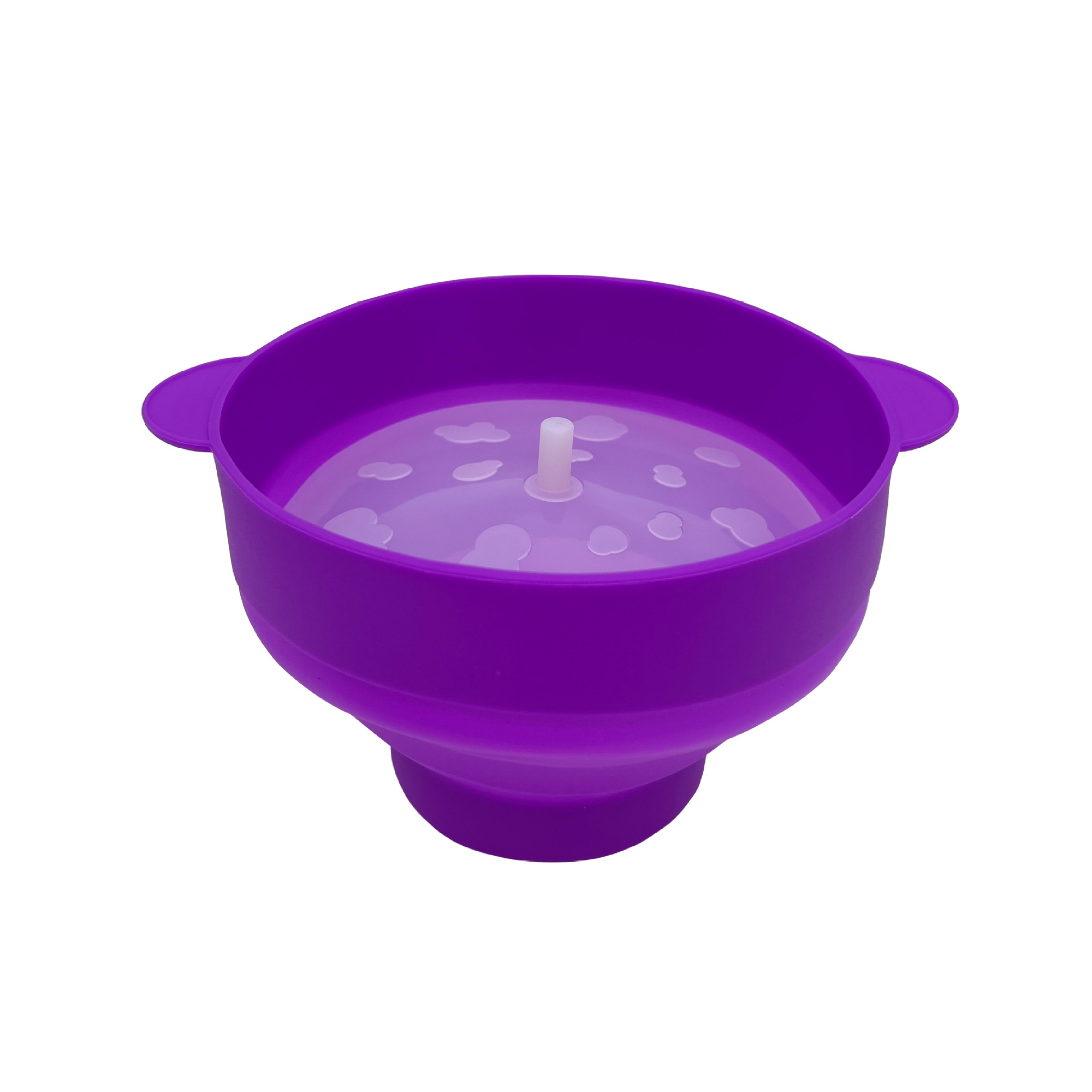 Collapsible Silicone Microwave Popcorn Bowl With Lid 2