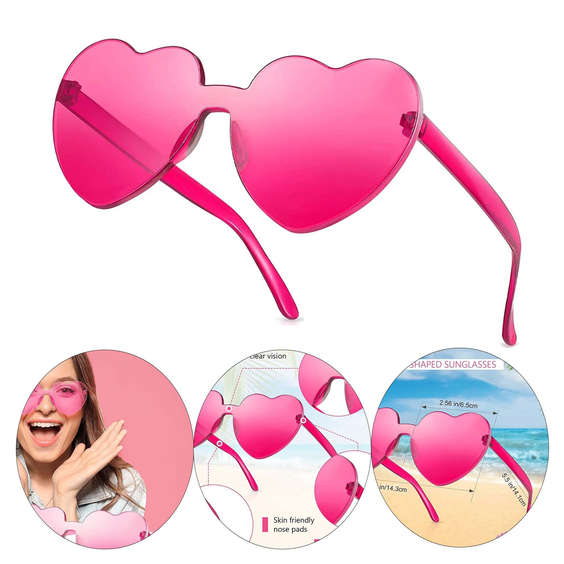 Love Heart Shaped Sunglasses 1