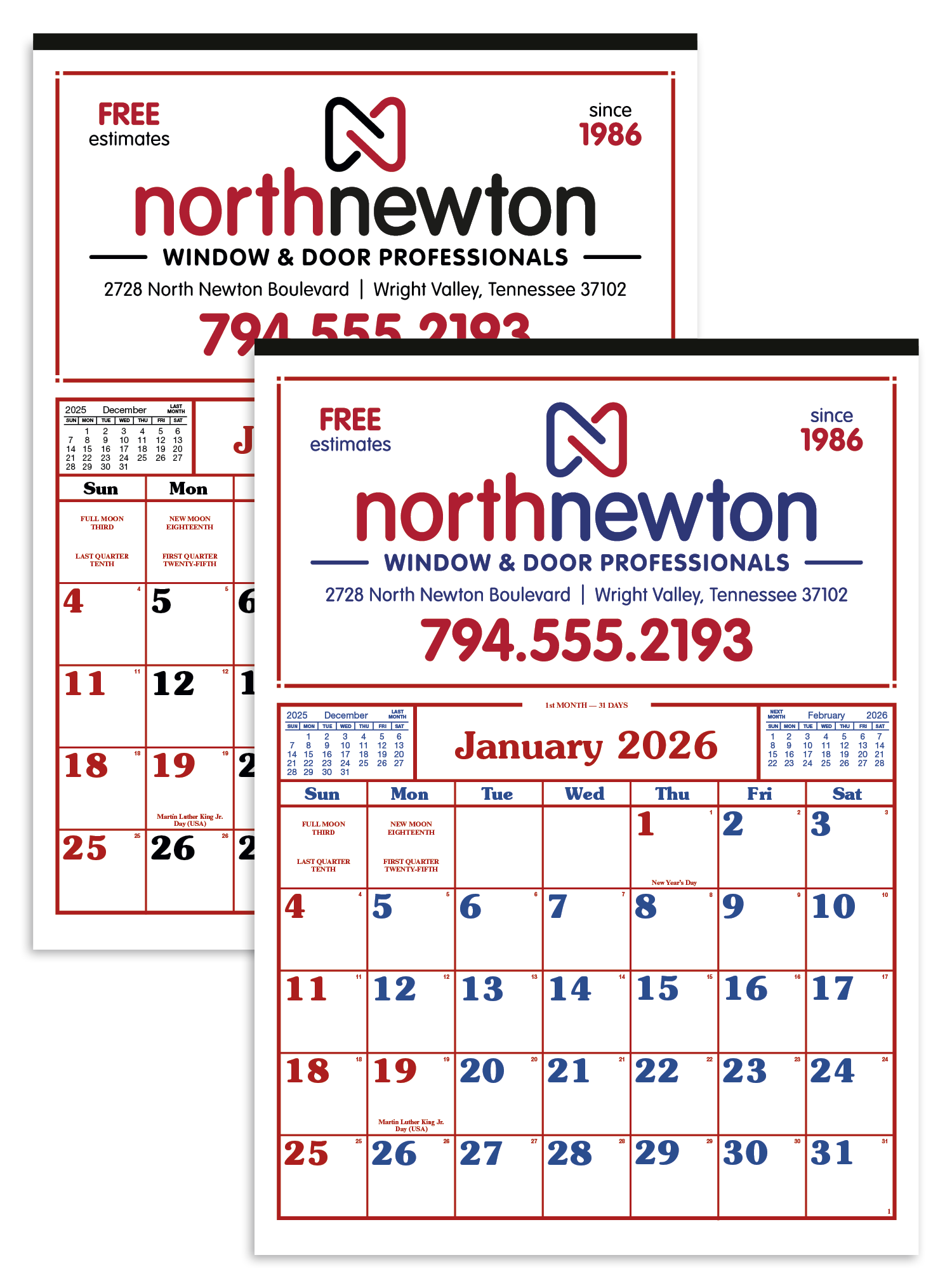 Skinner & Kennedy® Commercial 12-Sheet Calendar 9