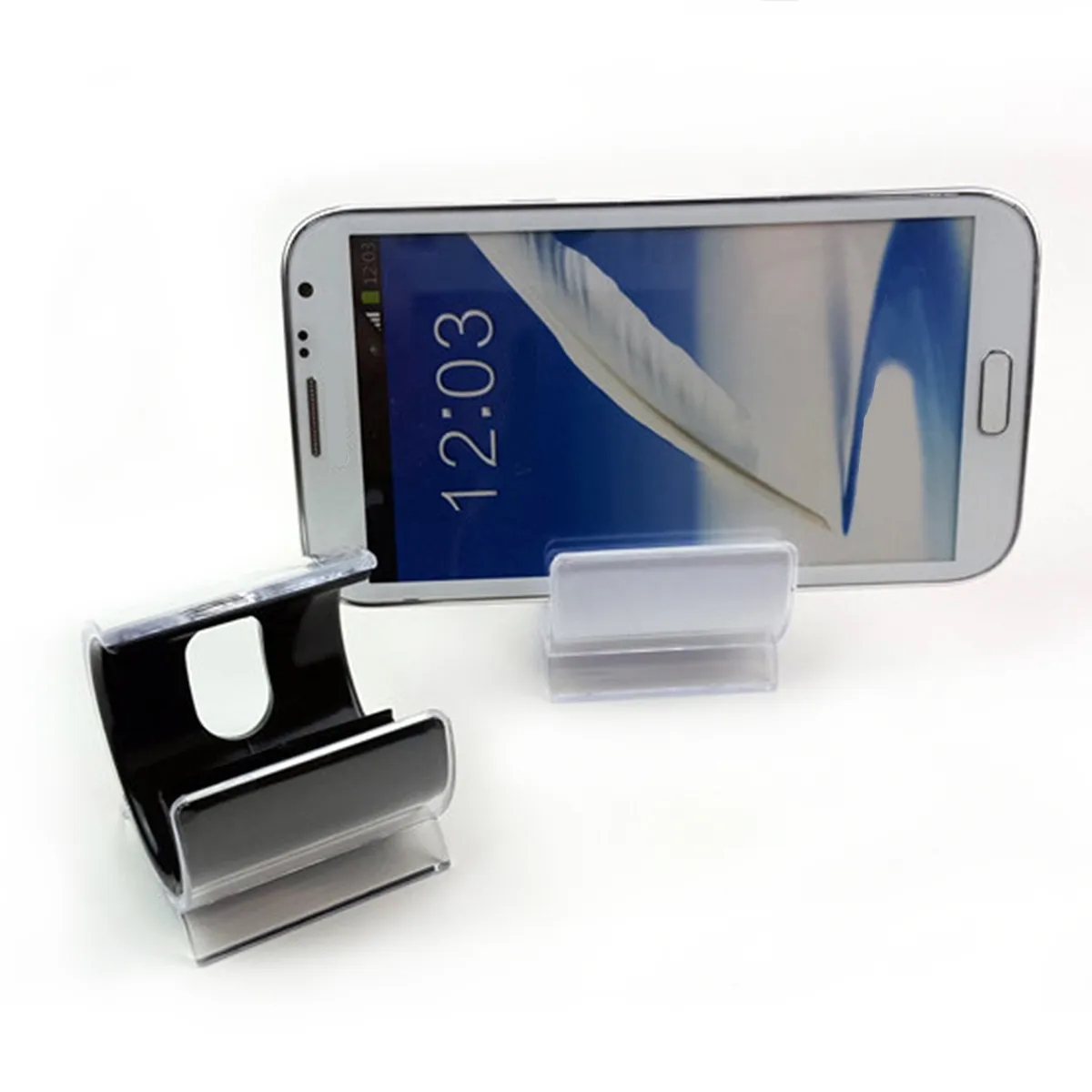 Innovation Double Layer Clam Cell Phone Tablet Holder Stands 4