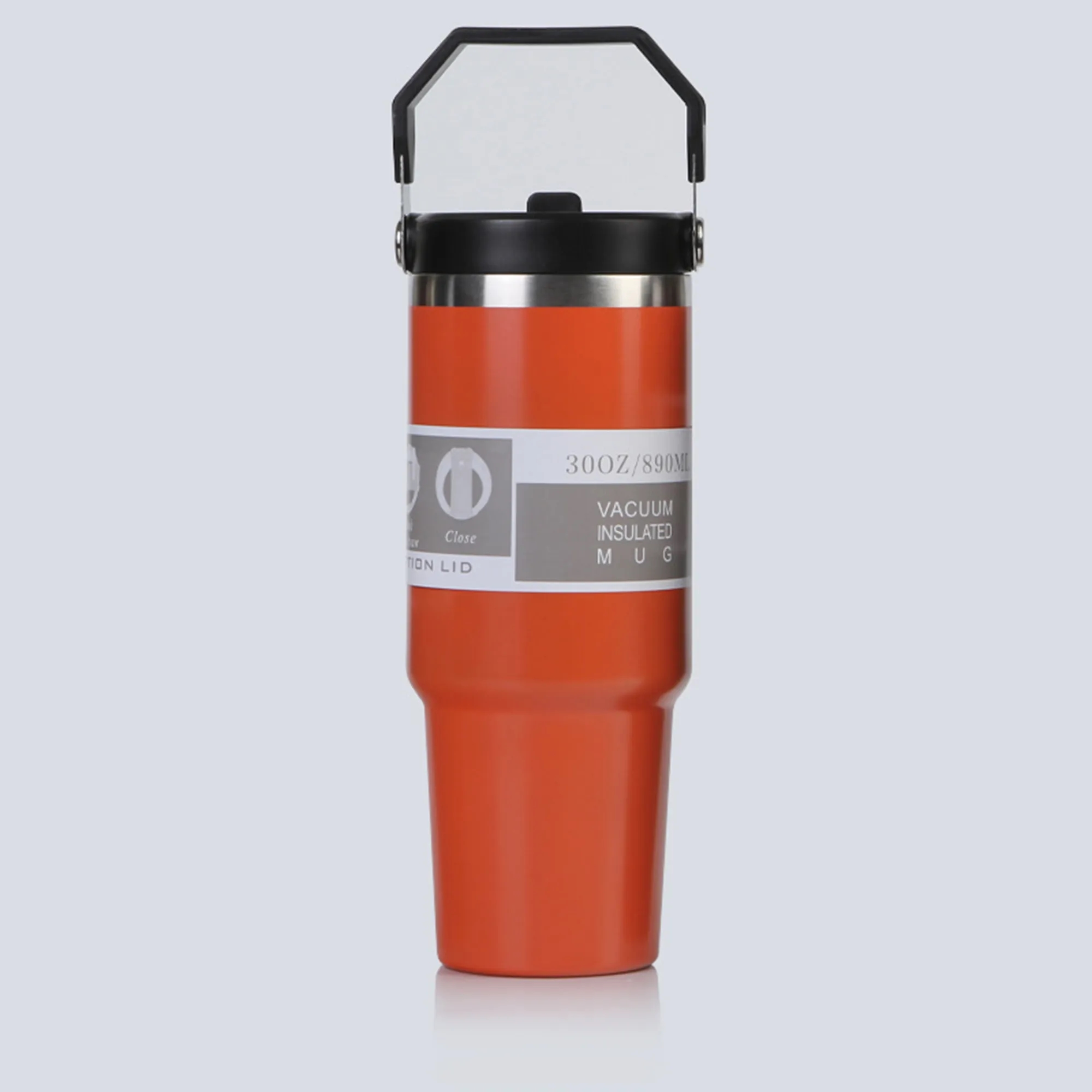 Stainless Steel Car Cup Ice Vacuum Coffee with Straw 3