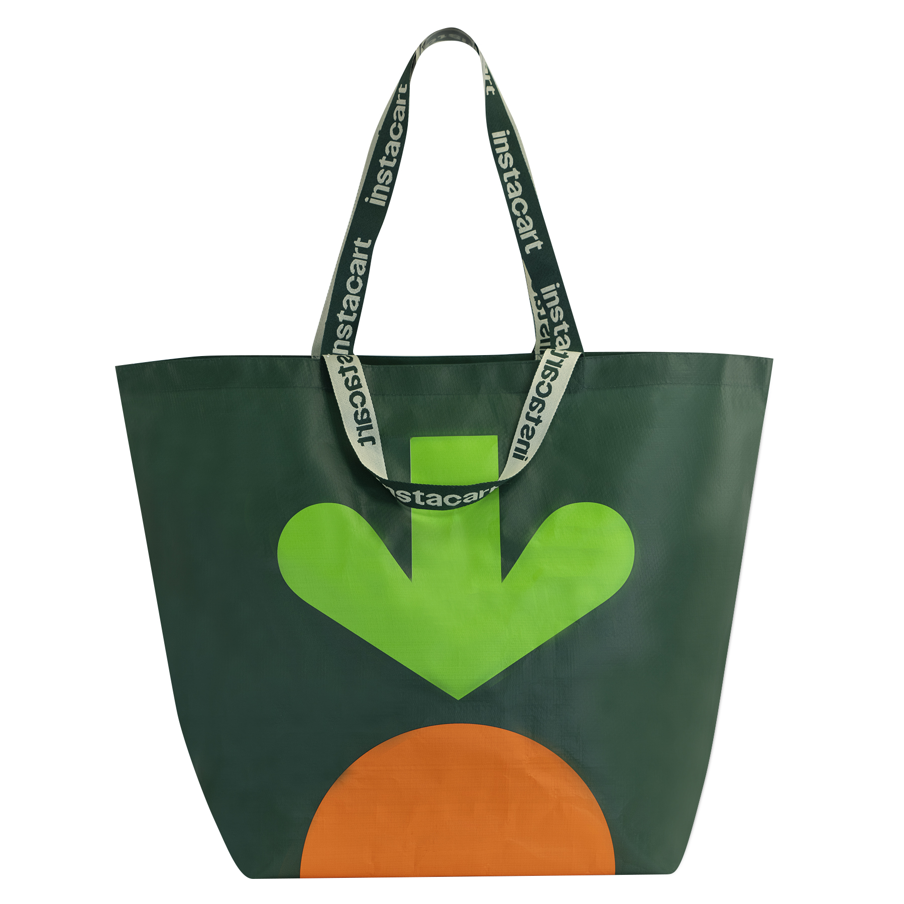 Iconic IKEA-Style Shopping Bag with Two Sets Full-Color Logo Woven Handles 25x18x10 1