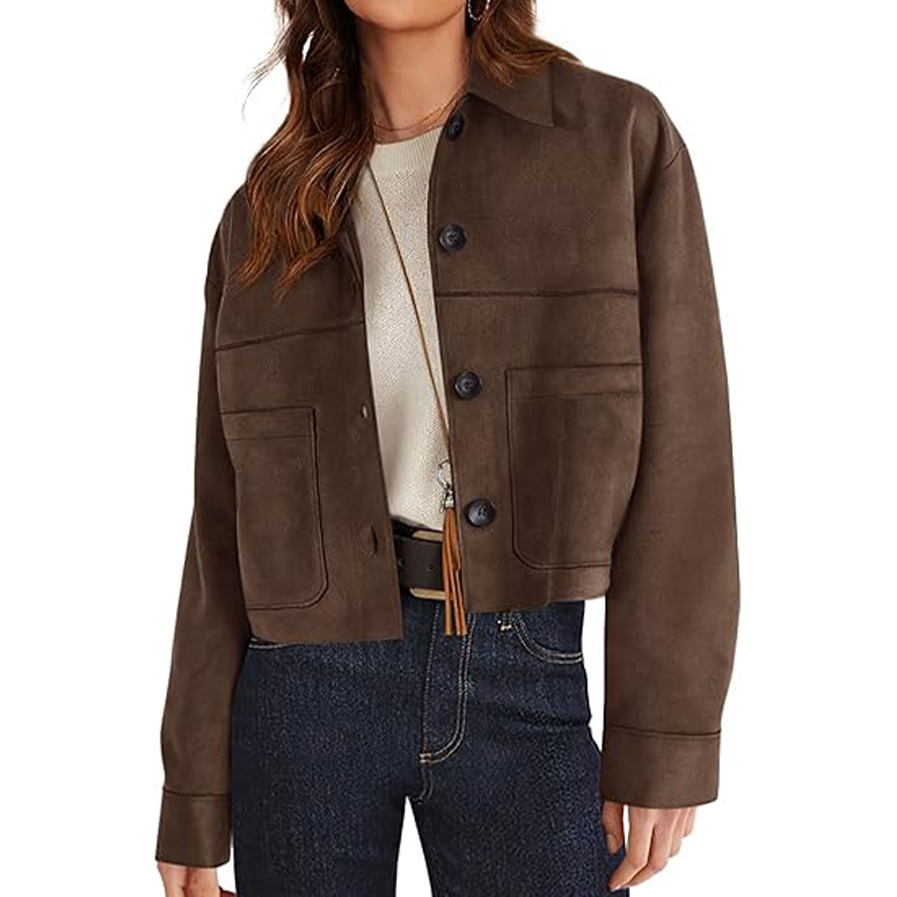 Faux Suede Bomber Jacket 2
