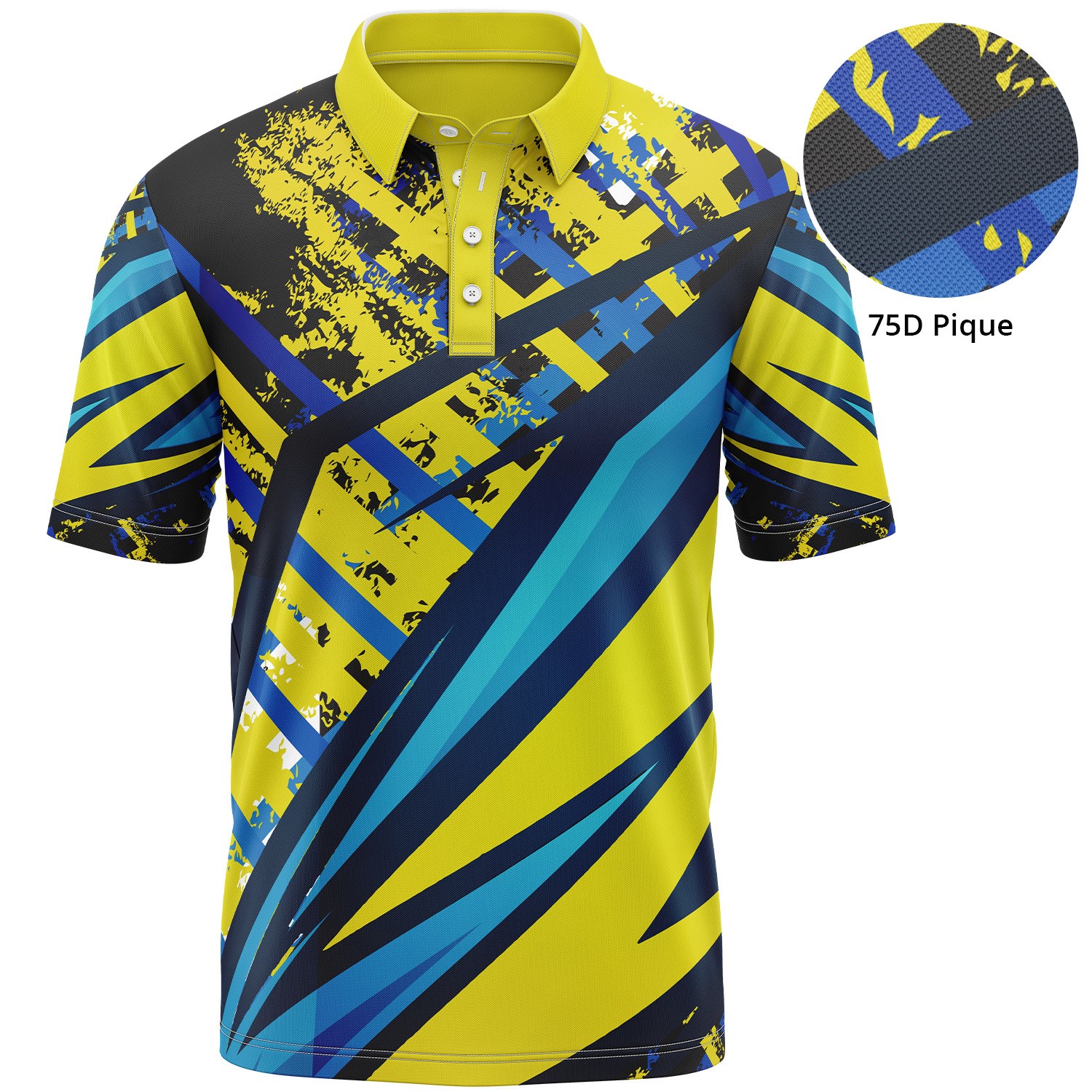 Youth 75D Pique Sublimation Polo Shirt, soft & moisture wicking 3