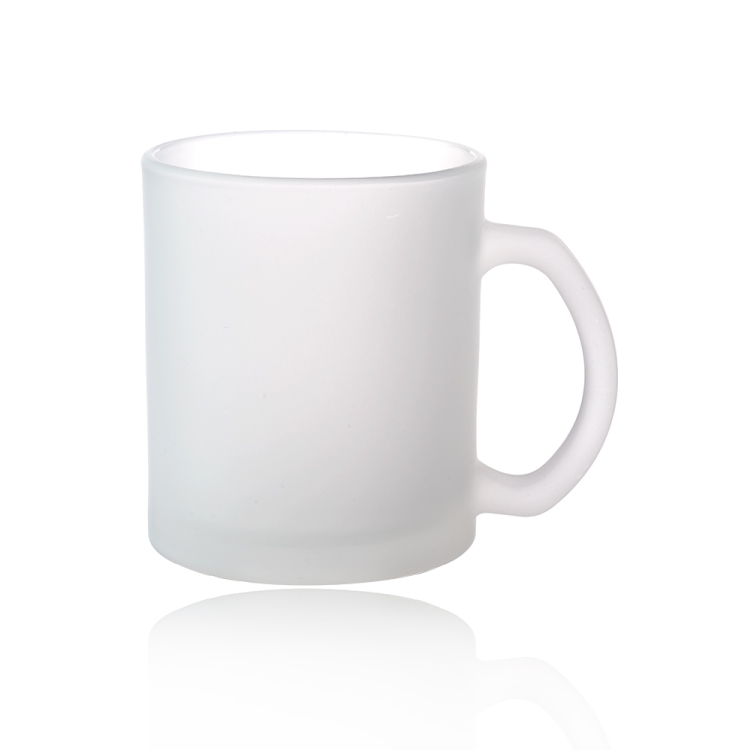 11.5 oz Full Color Frosted Glass Coffee Mug 1