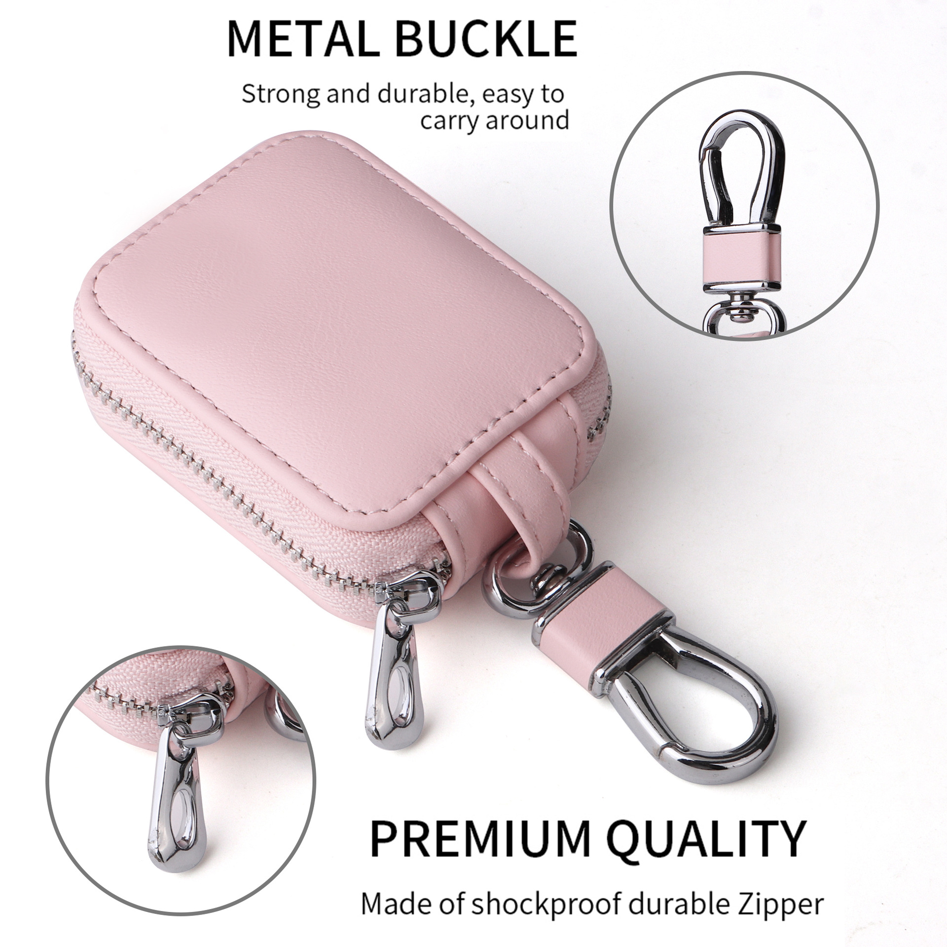 PU Leather Earbuds Carrying Case 5