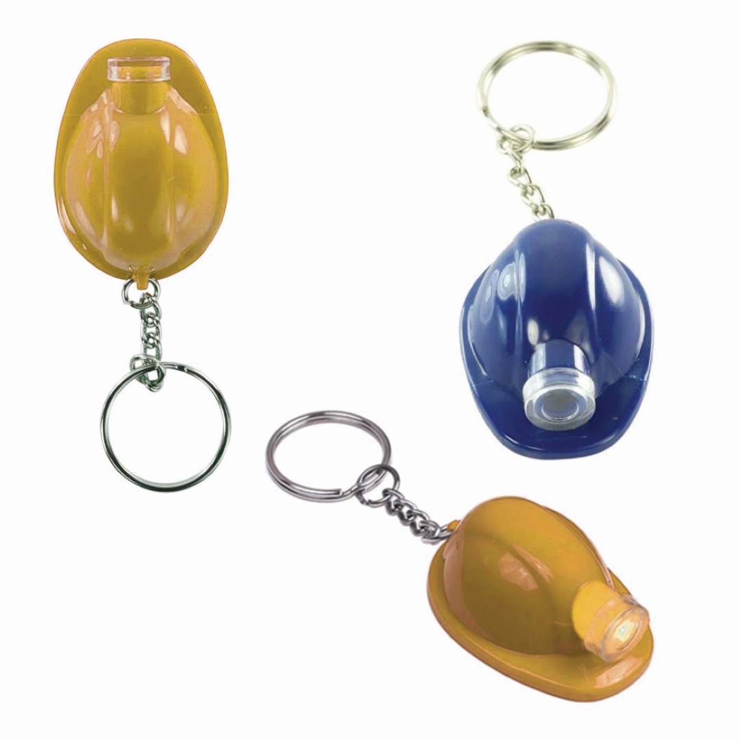 Safety Helmet Flashlight Keychain 7