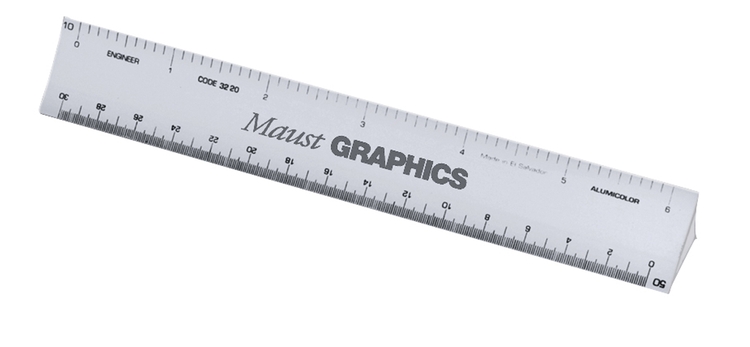 6" Engineer Triangular Hollow Scale 2
