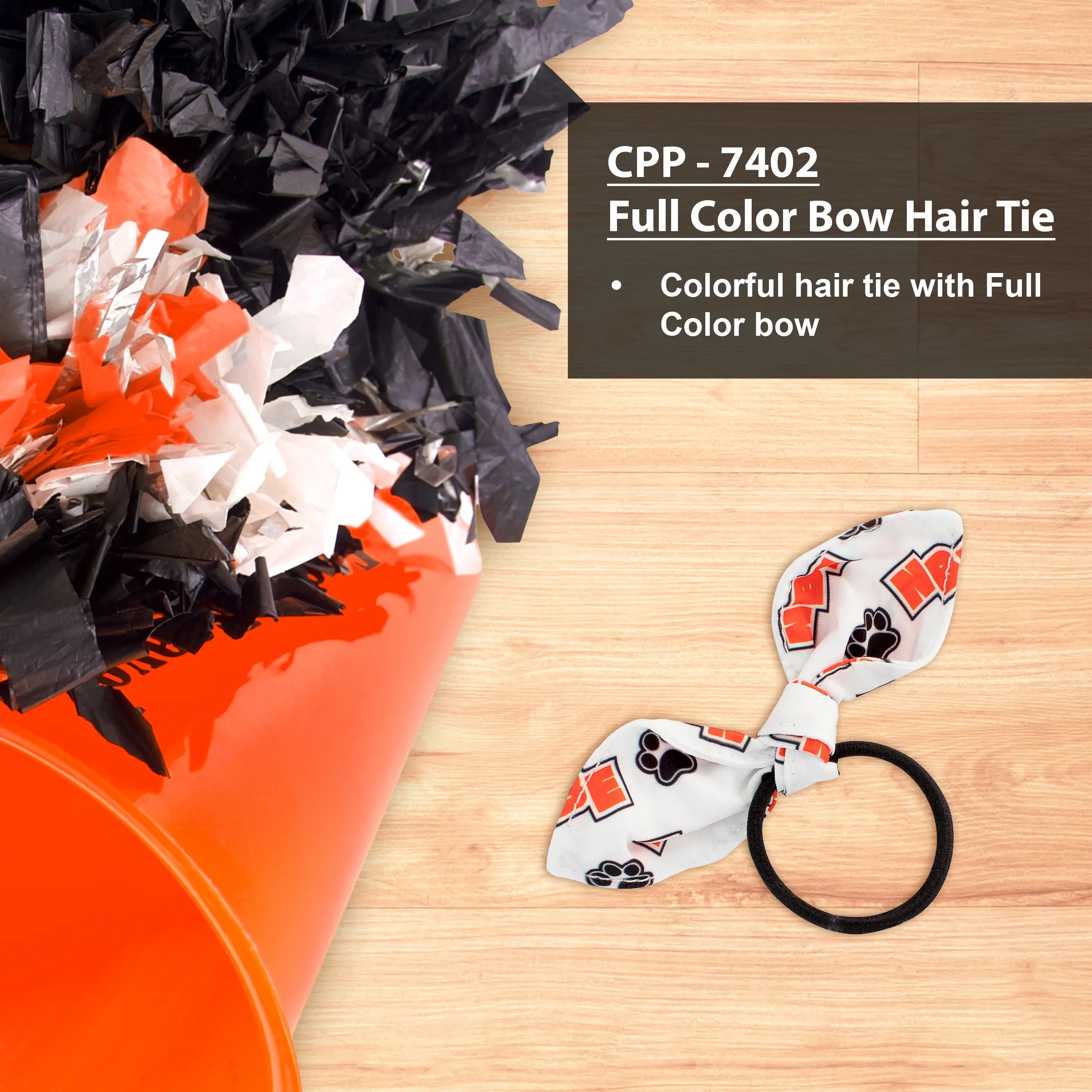 Full Color Bow Hair Tie 5