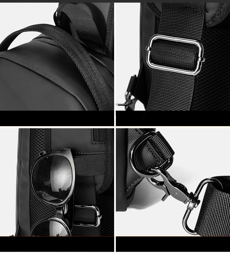 Anti Theft Hard Shell Crossbody Sling Bag with USB Port 9