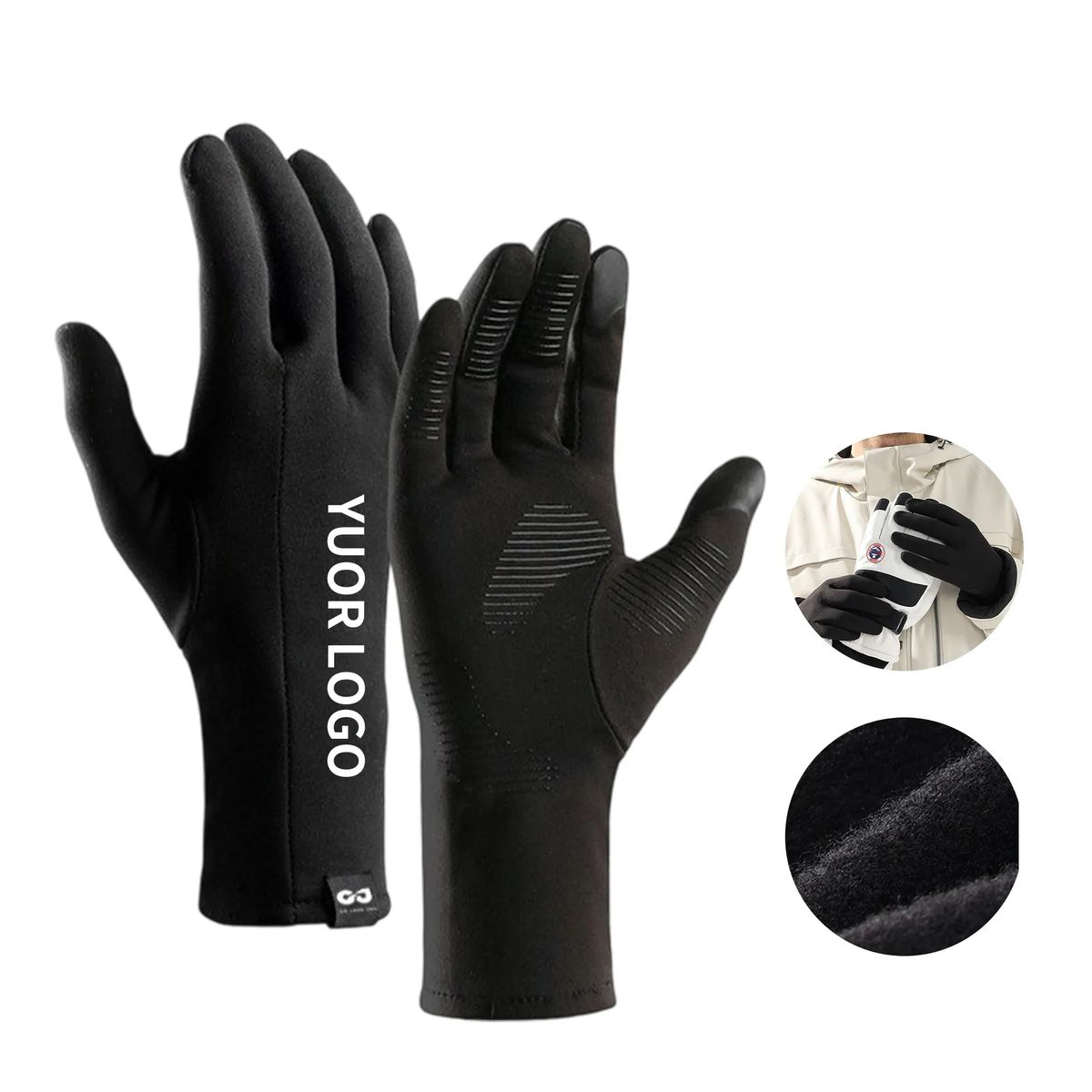 Touchscreen Ski Gloves Warm and Windproof 2