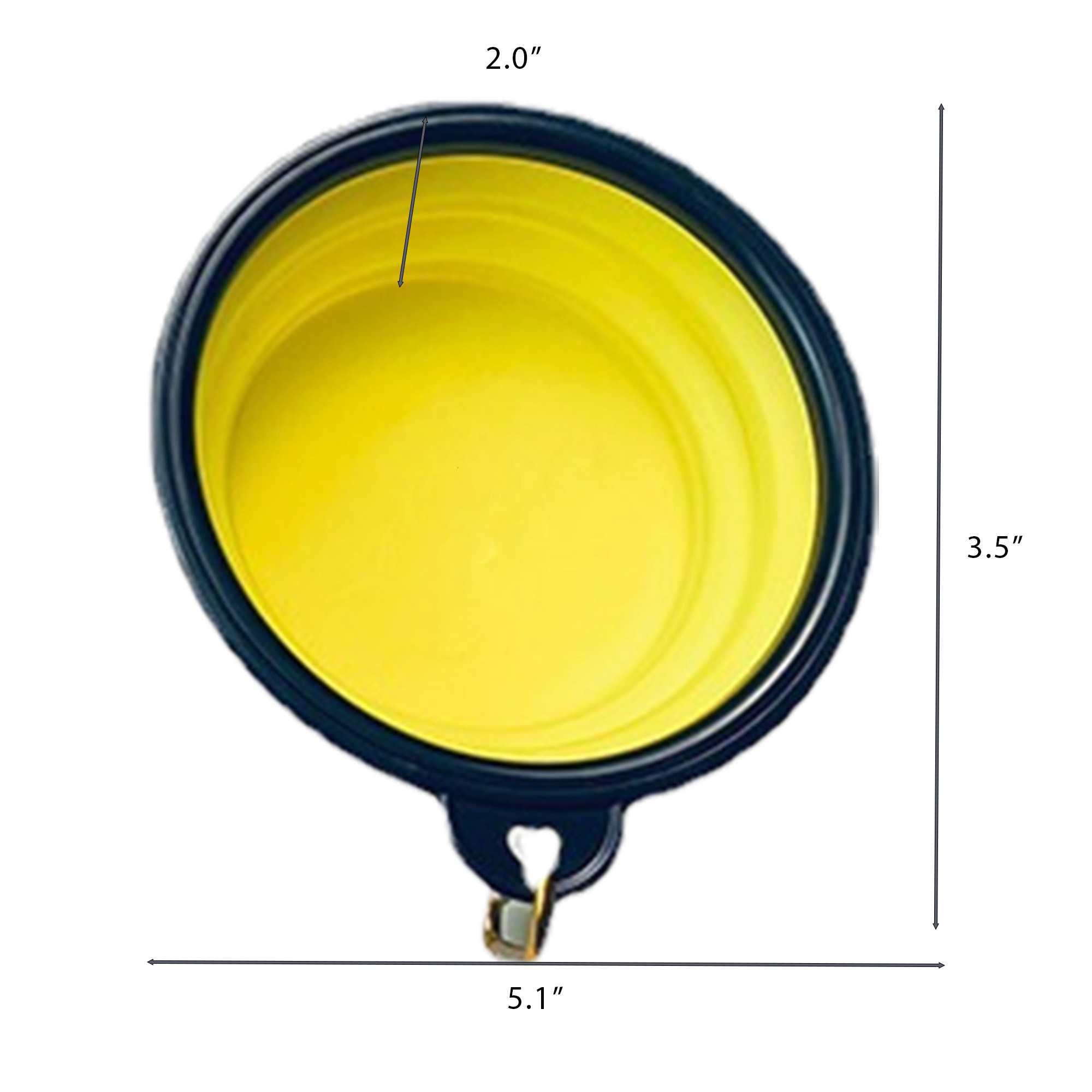 MOQ 50 Custom Logo Silicone Collapsible Dog Bowl Portable Pet Bowl 3