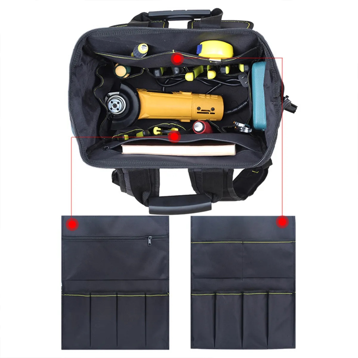 Multifunction Hardware Backpack Wear-Resistant Tool Bag Box 1