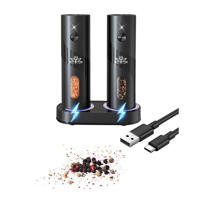 Electric Grinder – Stainless Steel with LED & Storage Stand 1