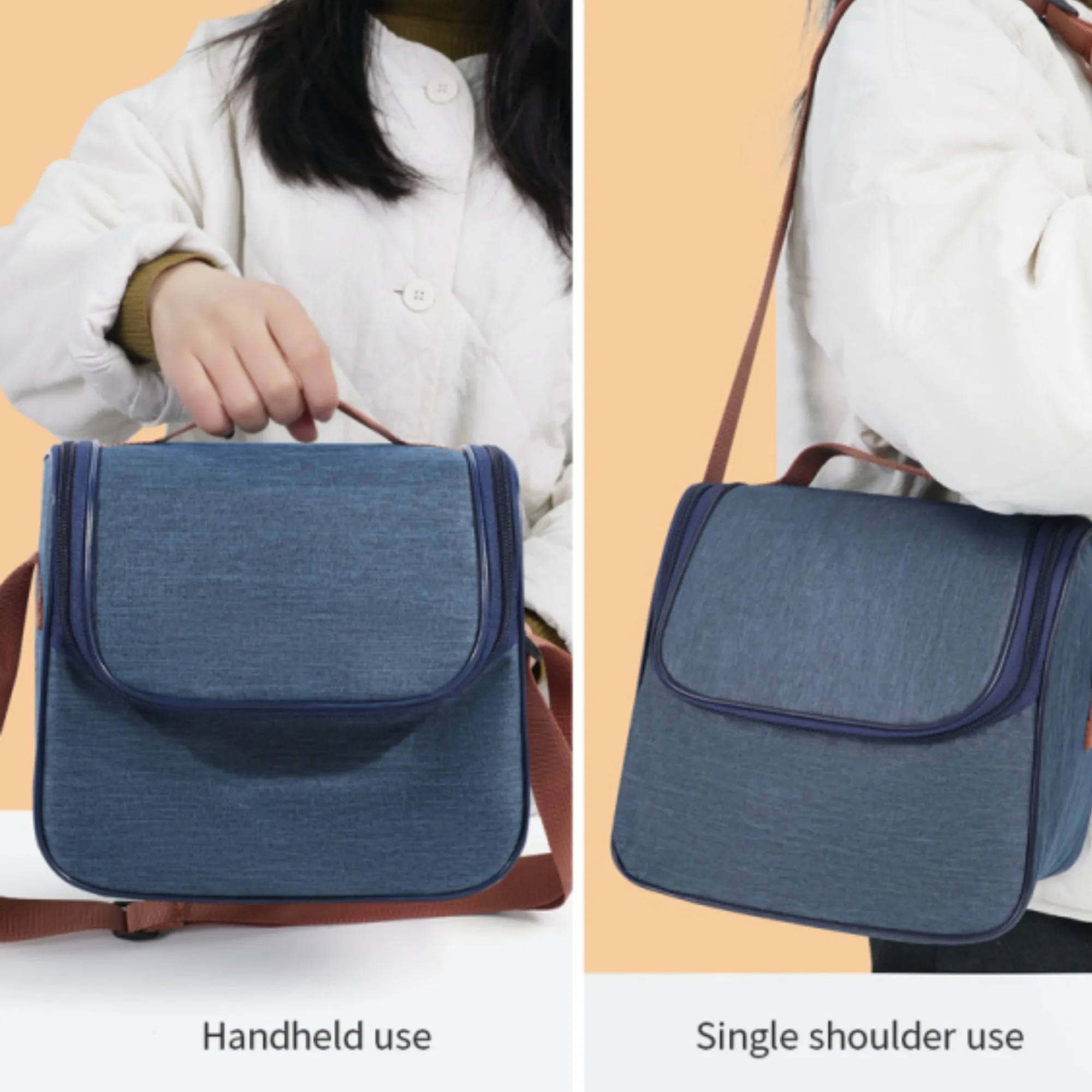 Insulated Thermal Lunch Tote Cooler Bag With Shoulder Strap 3