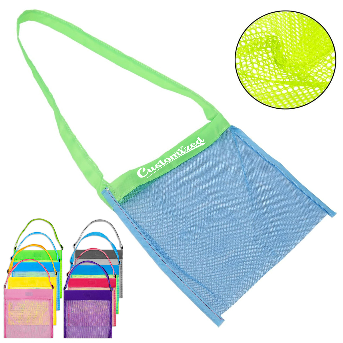 Mesh Zipper Pouch with Handle 2