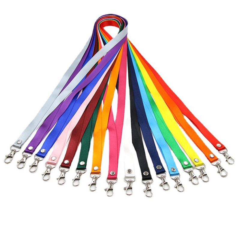 9/16" wide Silkscreened Polyester Lanyard with one standard 6