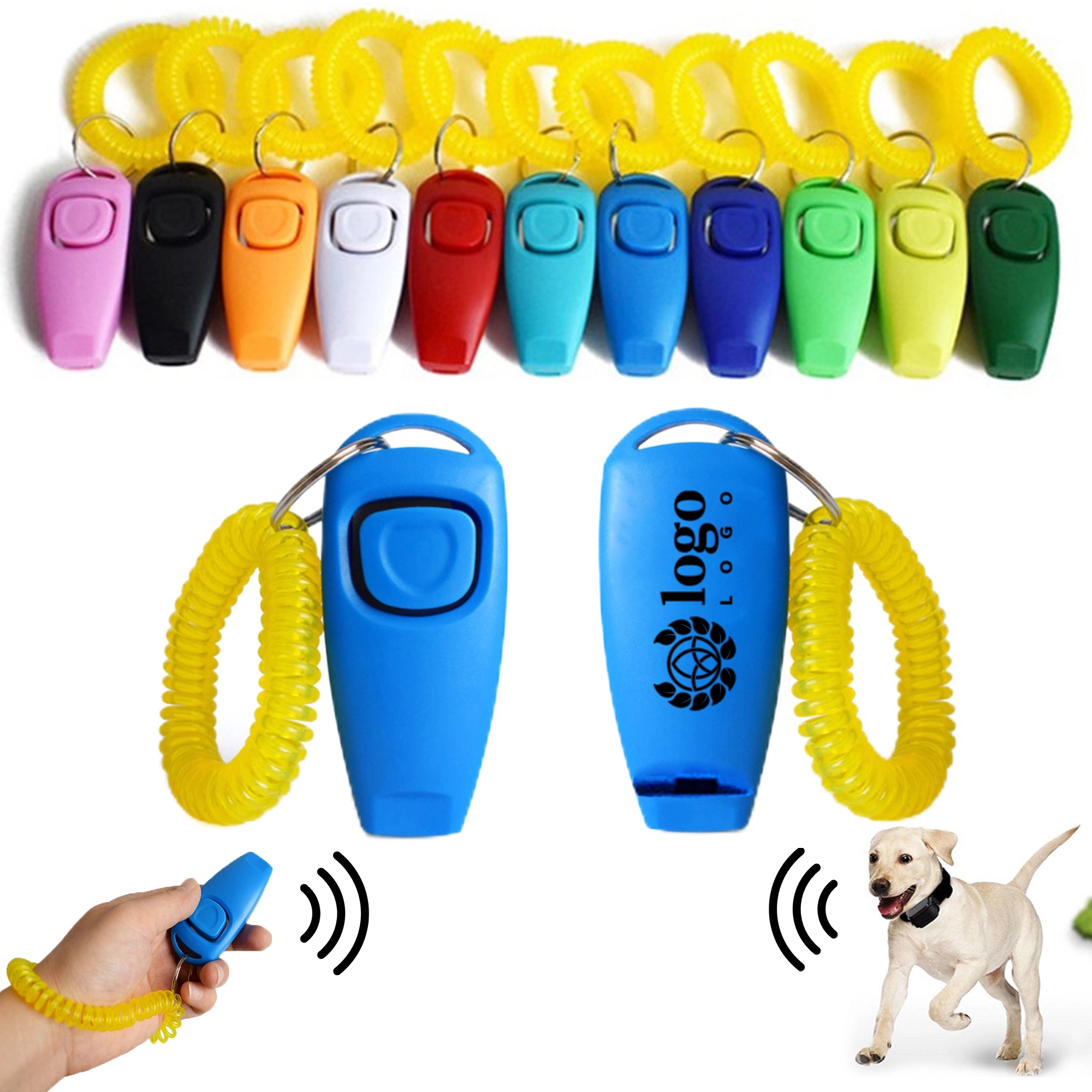 Pet Dog Training Sound Clicker With Whistle 3