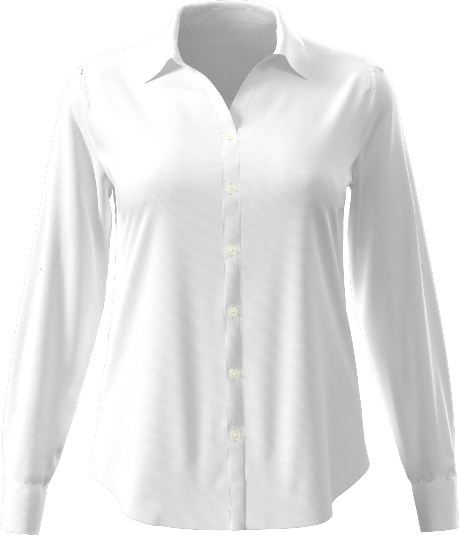 Heather Woven Long Sleeve Button Down Shirt 9