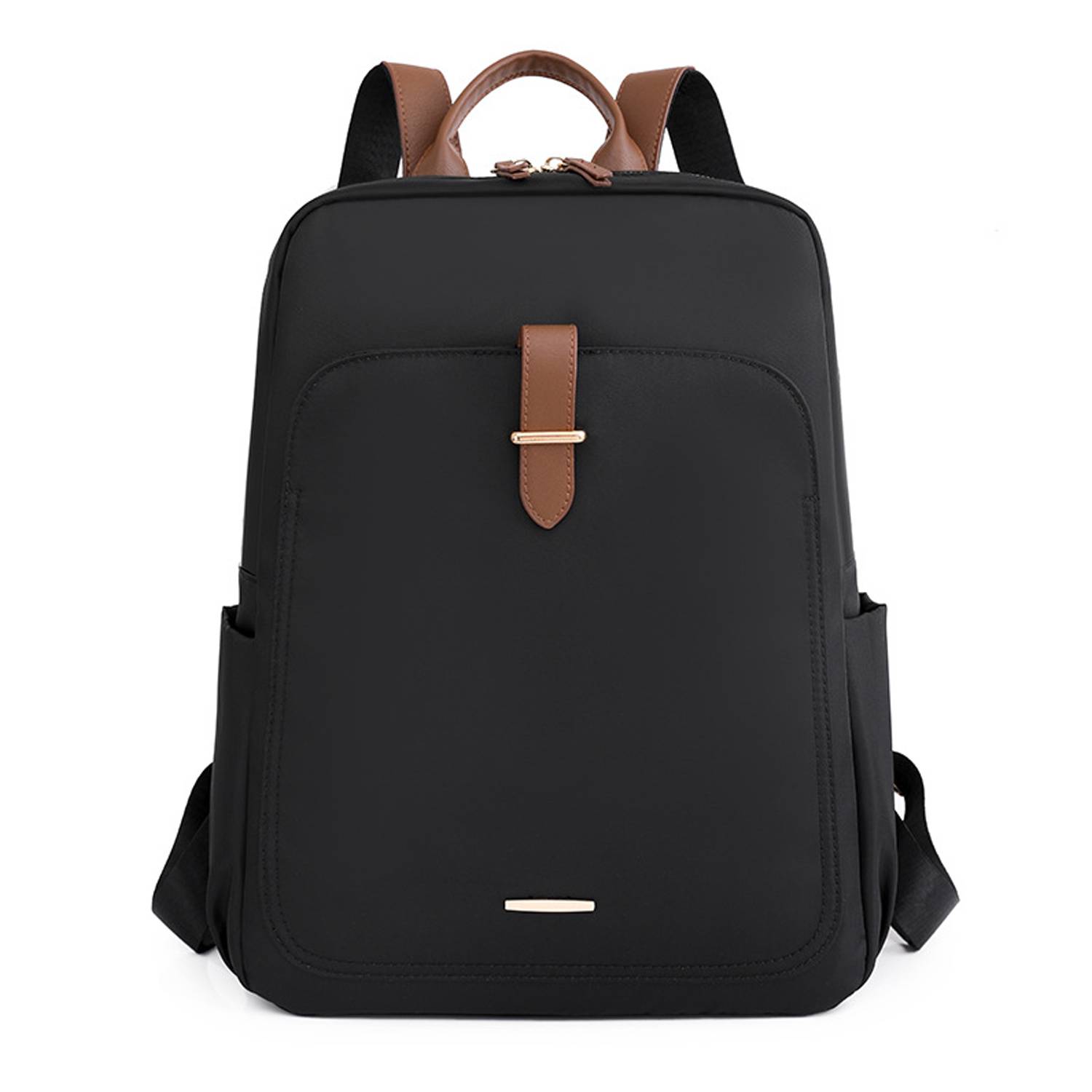 Travel PU Leather Laptop Backpack 4