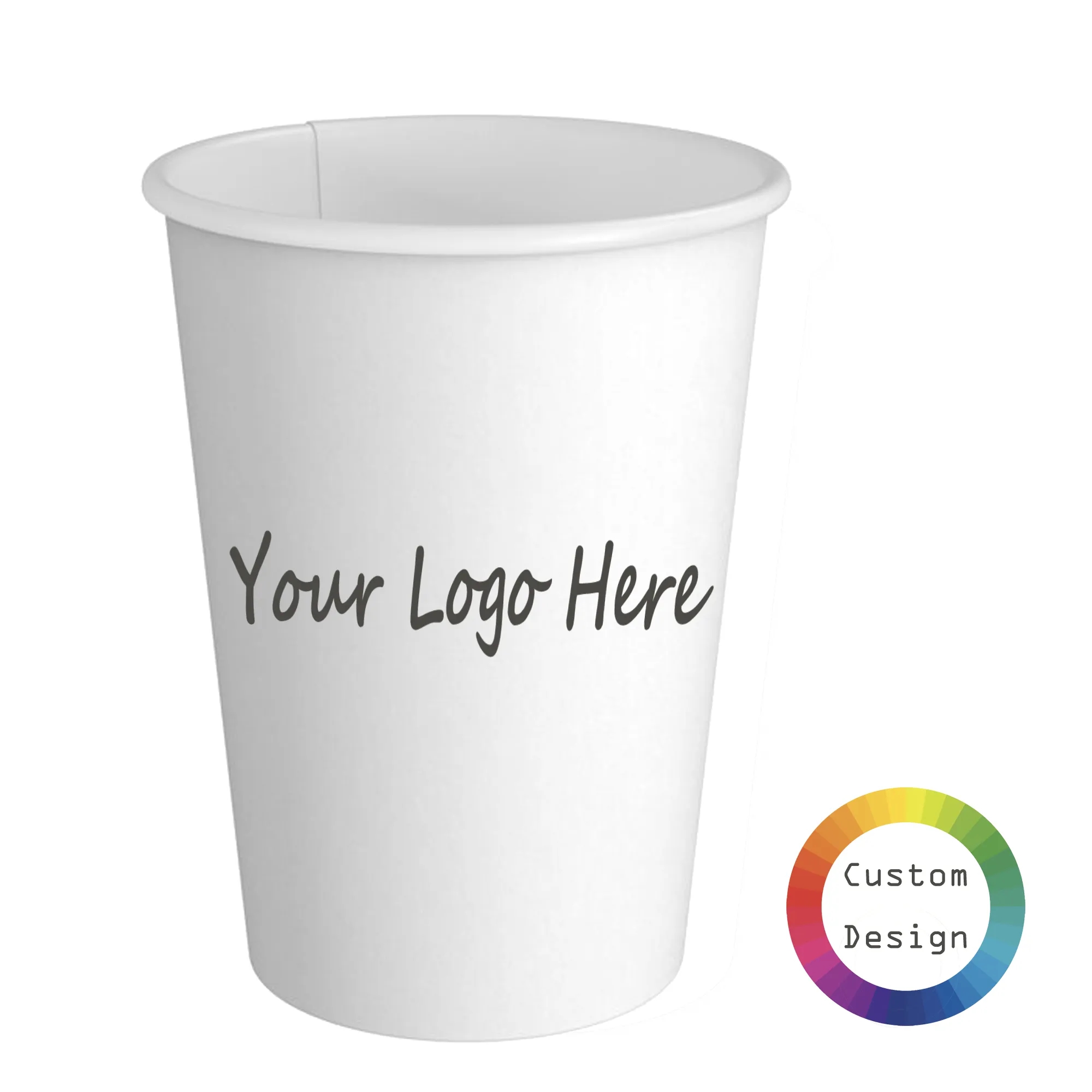 Custom 12oz Disposable Paper Cups 2