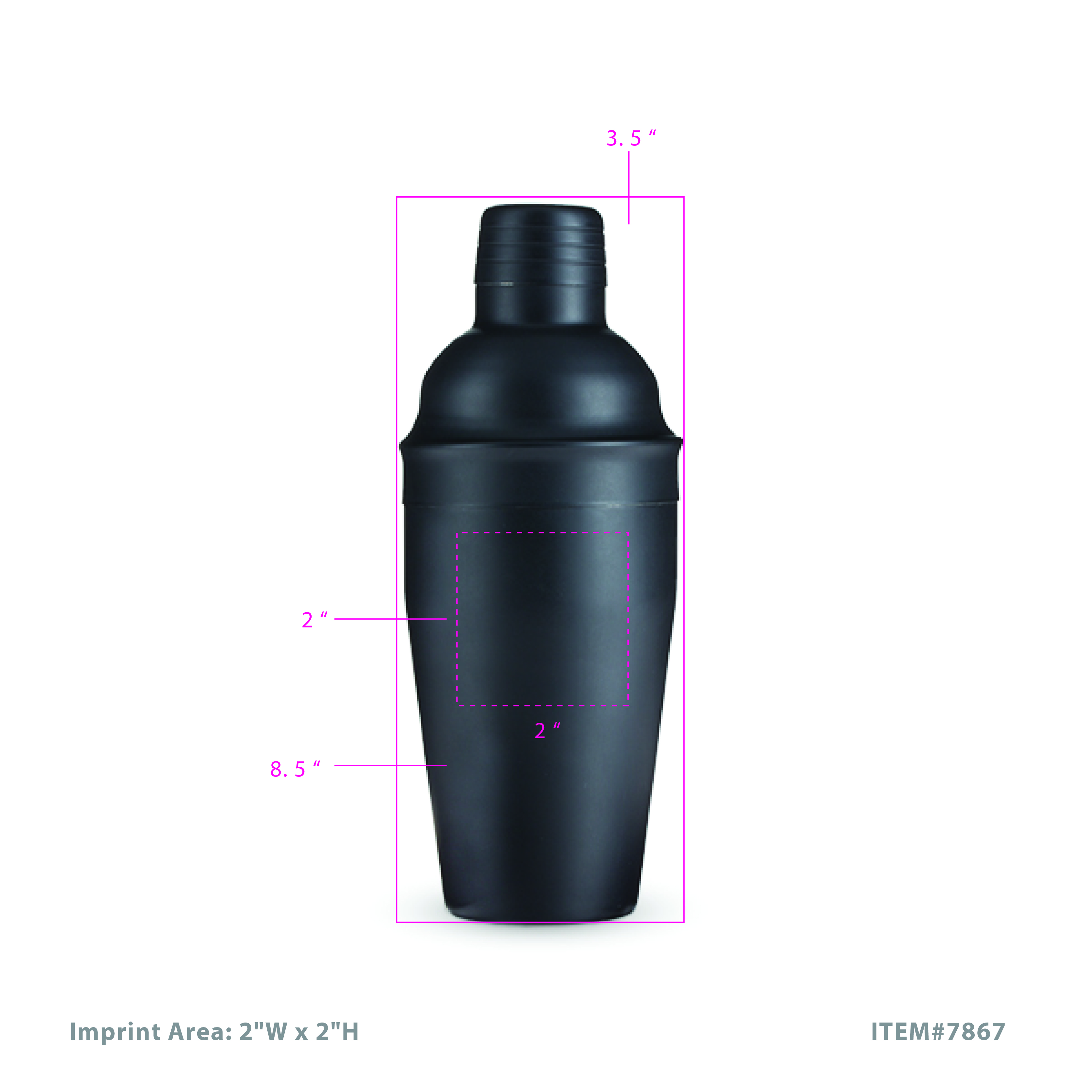 True® Ash 18oz Cocktail Shaker 4