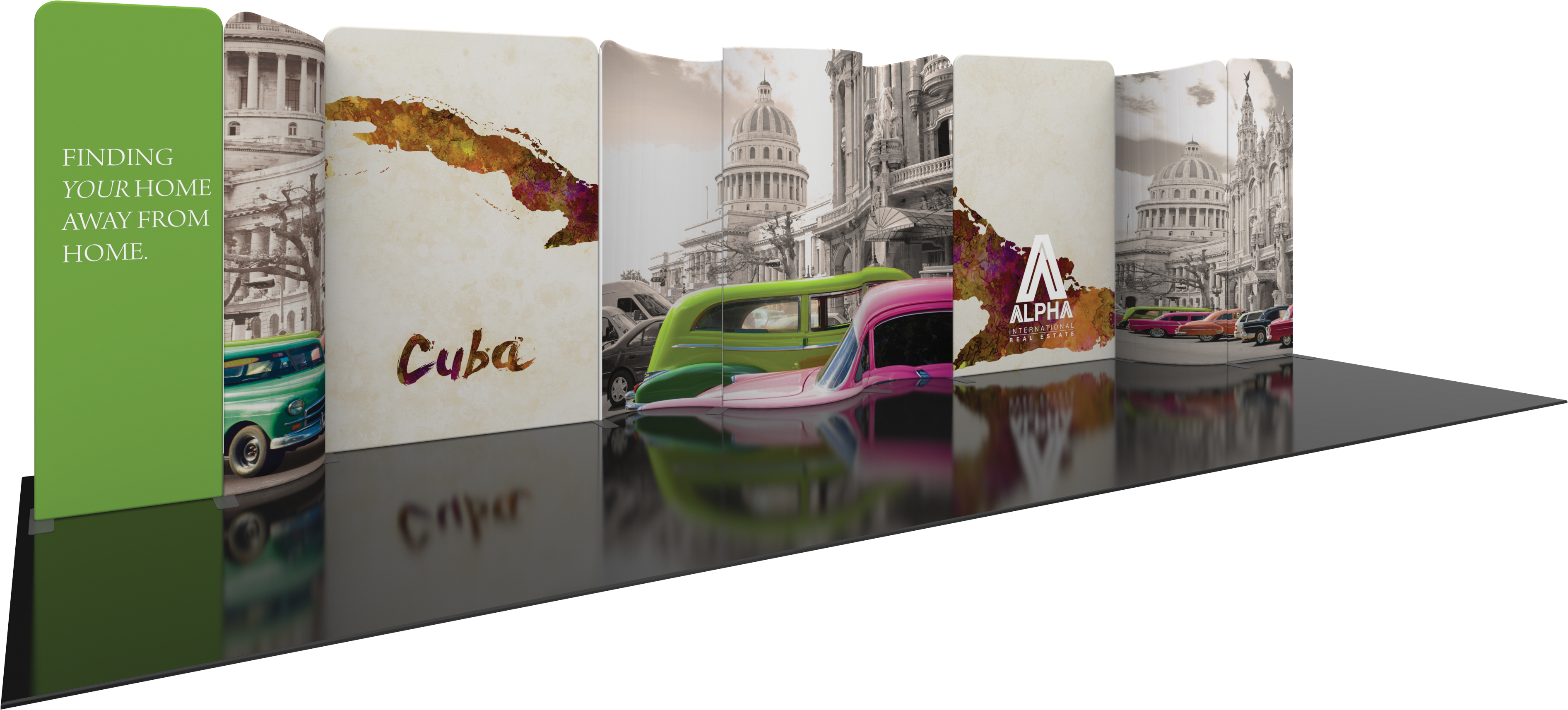 Modulate Series 5 30ft Fabric Backwall Kit 05