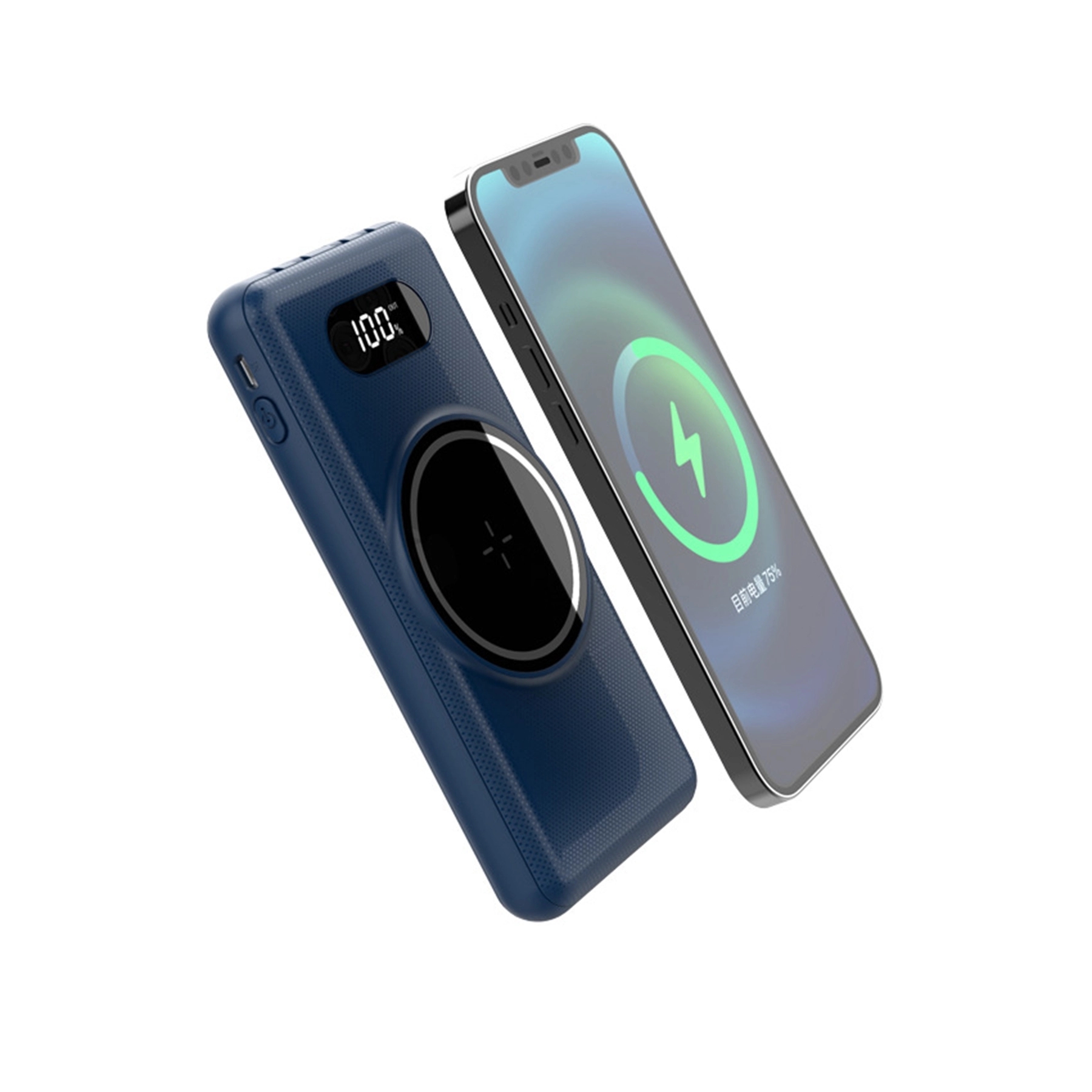10000 mAh Power Bank Wireless Charger with Cable 6