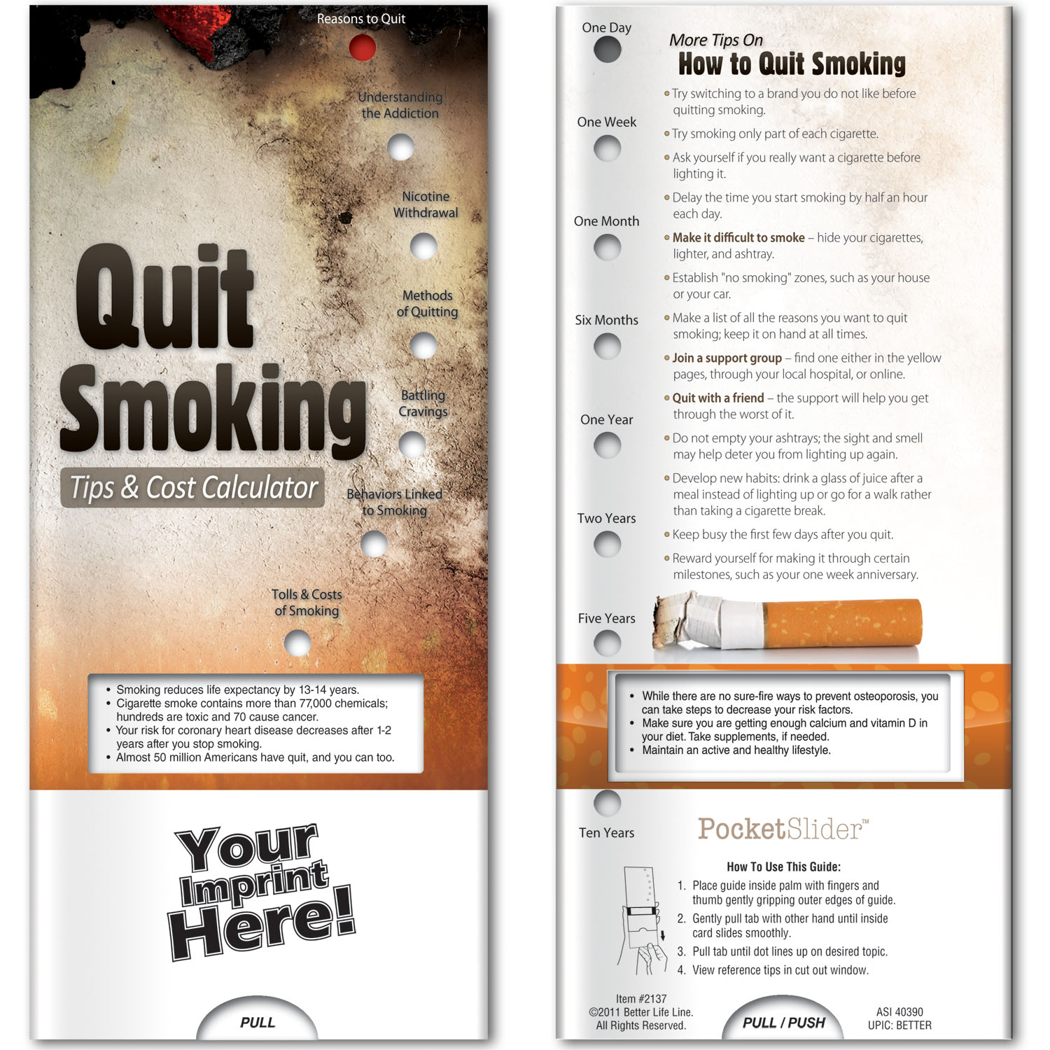 Pocket Slider - Quit Smoking: Tips and Cost Calculator — view 1 of 4