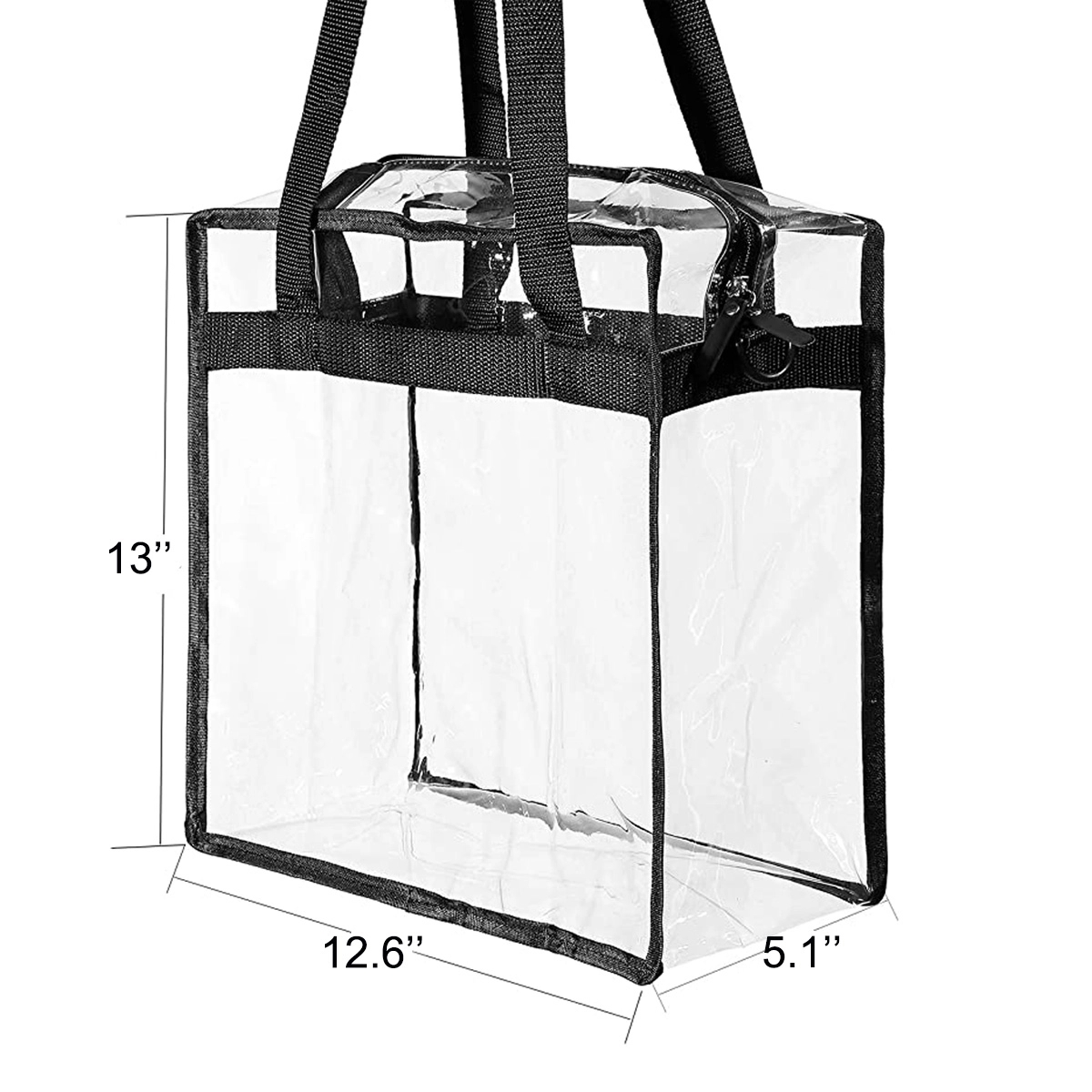 Clear Tote Bag With Zipper Closure 5