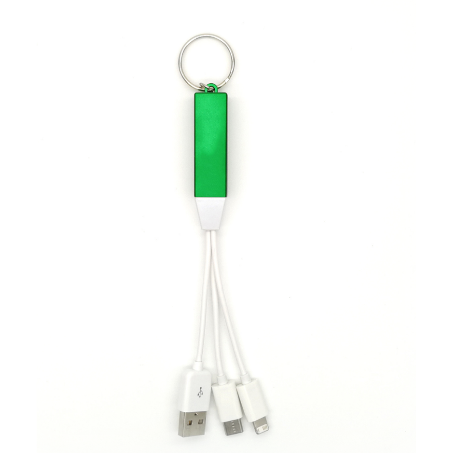 3-in-1 Light-Up Charging Cable with Keychain 4