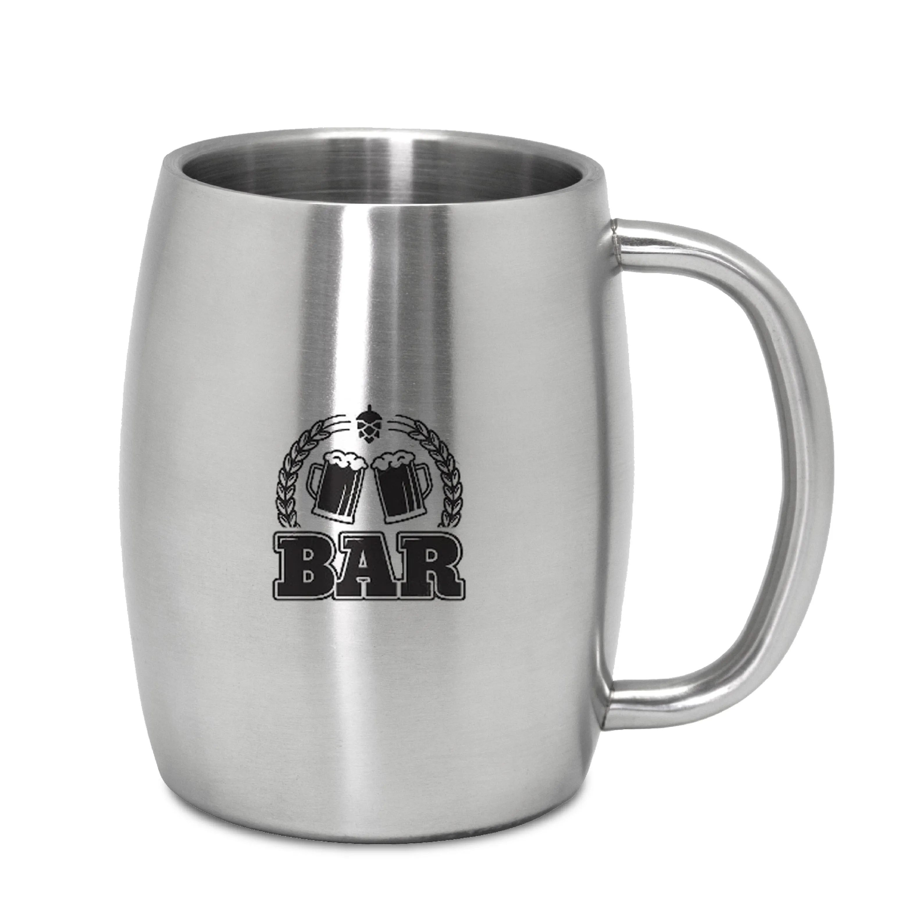 Brussels - 14 oz Stainless Steel Beer Mug 1