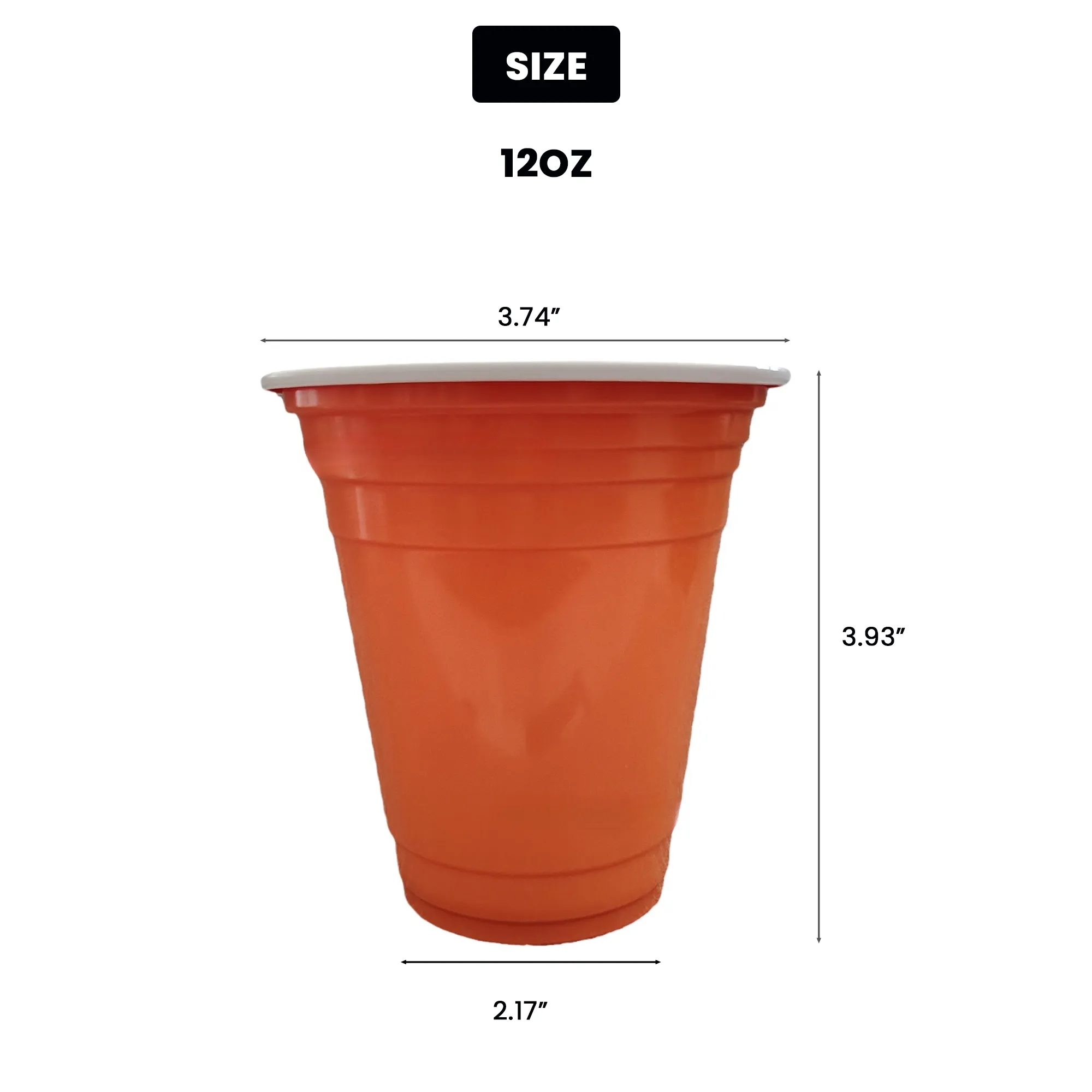 12oz Disposable Party Cups Set 6