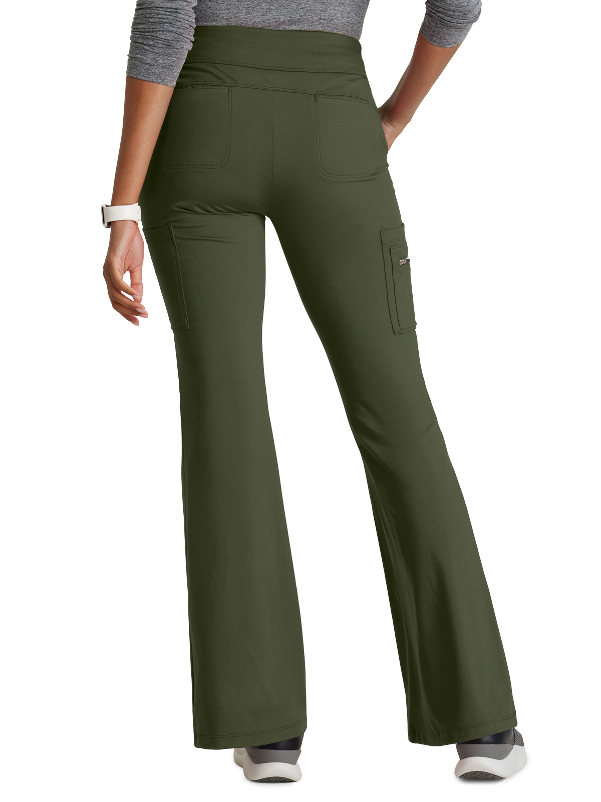 Barco One Performance Knit - Women's Seven-Pocket Flare Leg Sprint Scrub Pant 13
