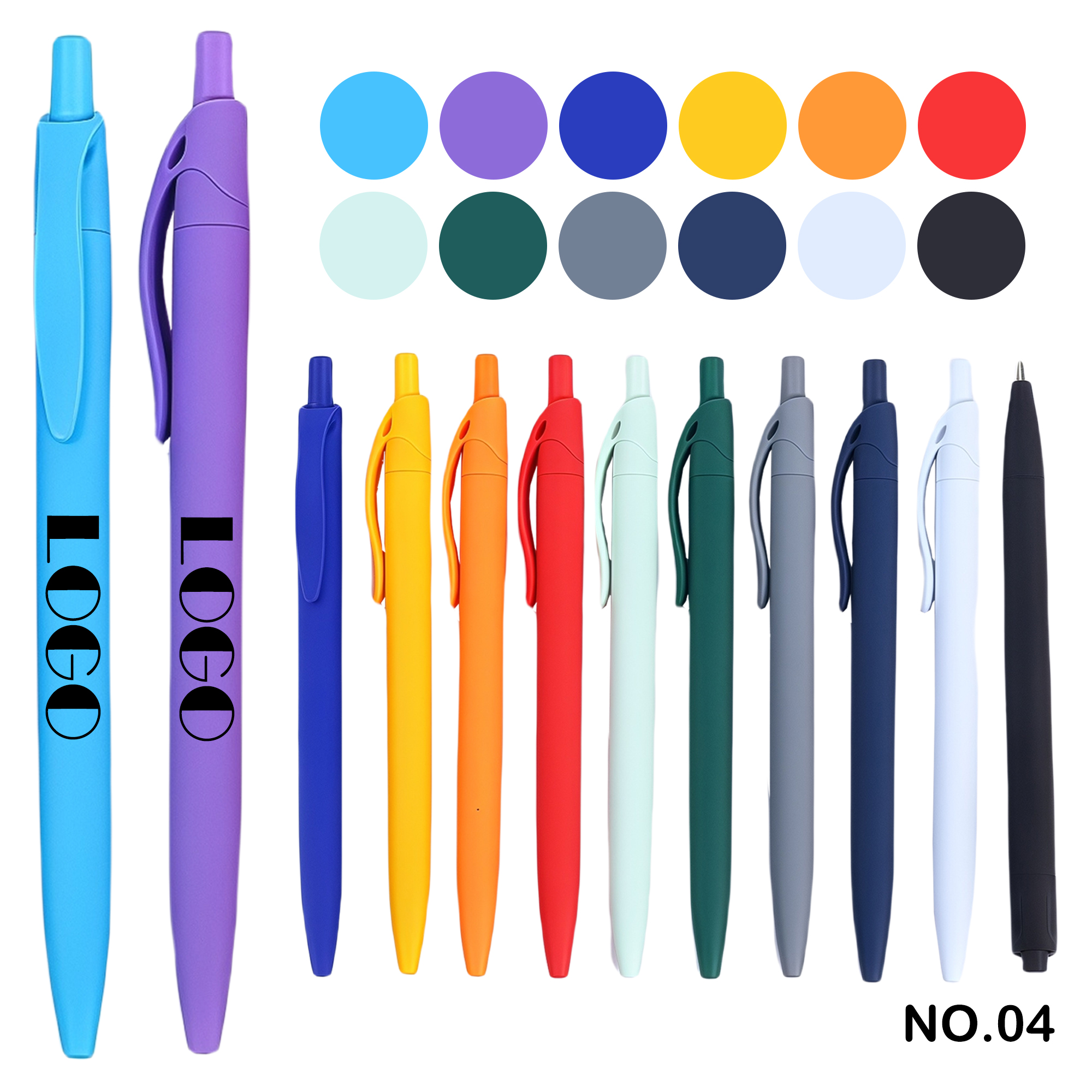 Colored soft-touch ballpoint pen 2