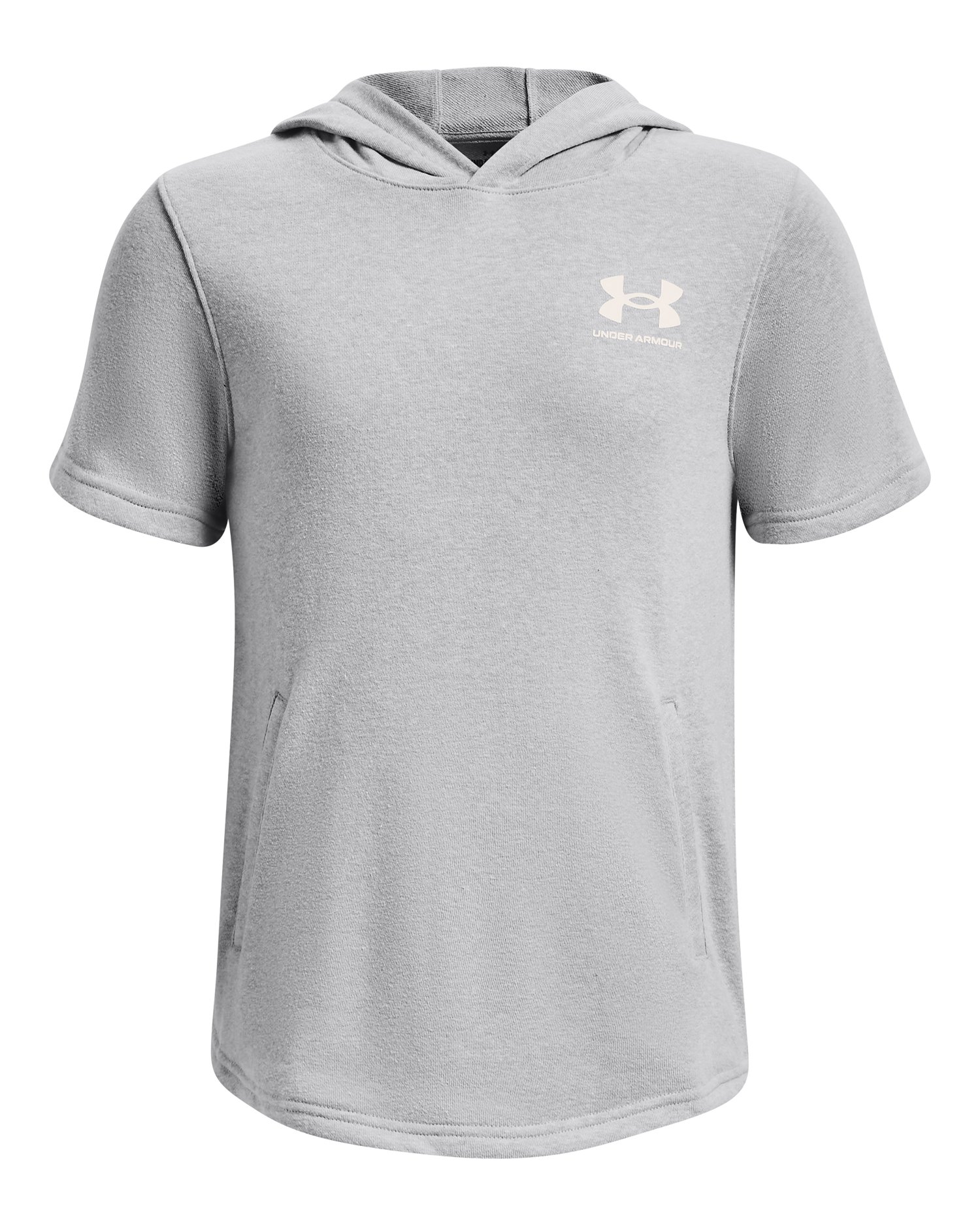 Boys' UA Rival Terry Short Sleeve Hoodie  4