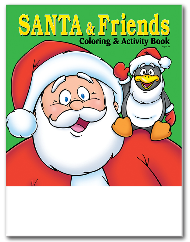 COLORING BOOK - Santa and Friends Coloring Book 3
