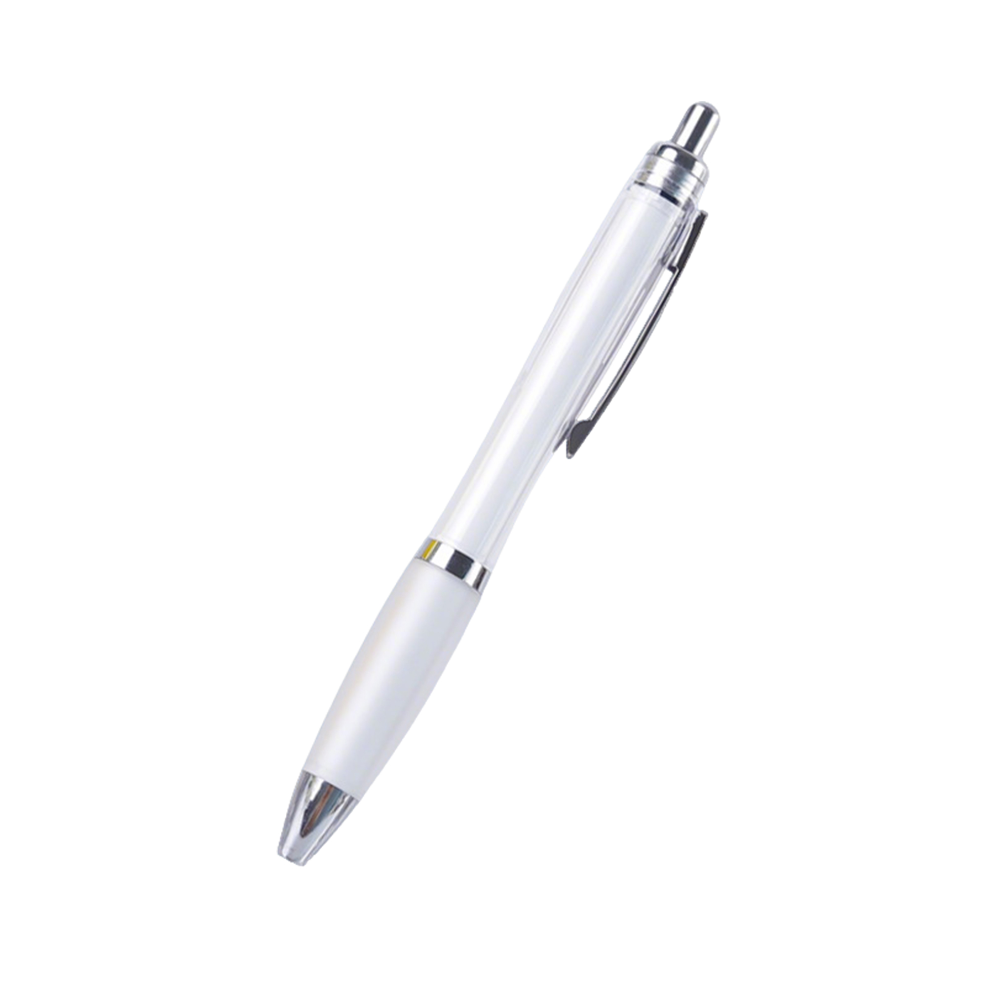 Retractable Ballpoint With Rubber Grip 5.6" 6