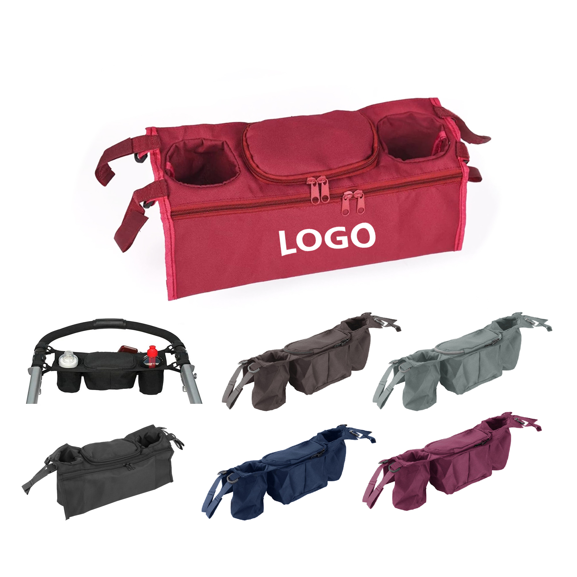 Universal Stroller Organizer with Cup Holders 2