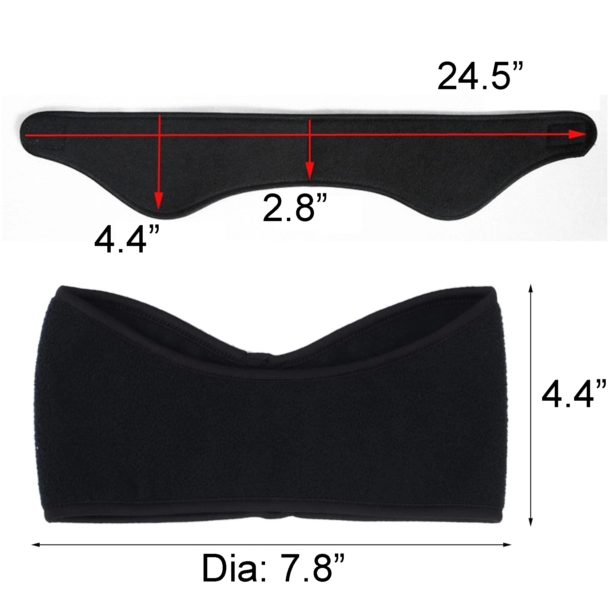MOQ 50pcs Fleece Ear Warmer Headband 1