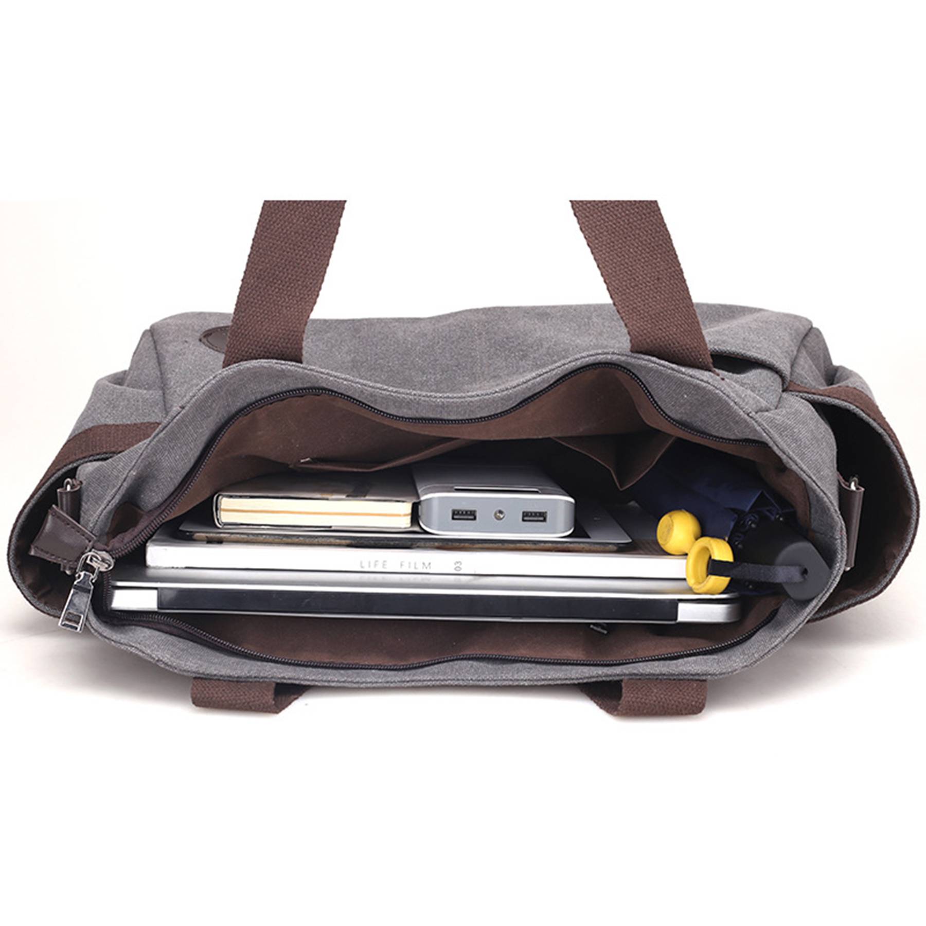 Big Canvas Tote top Handle bag for Travel 7